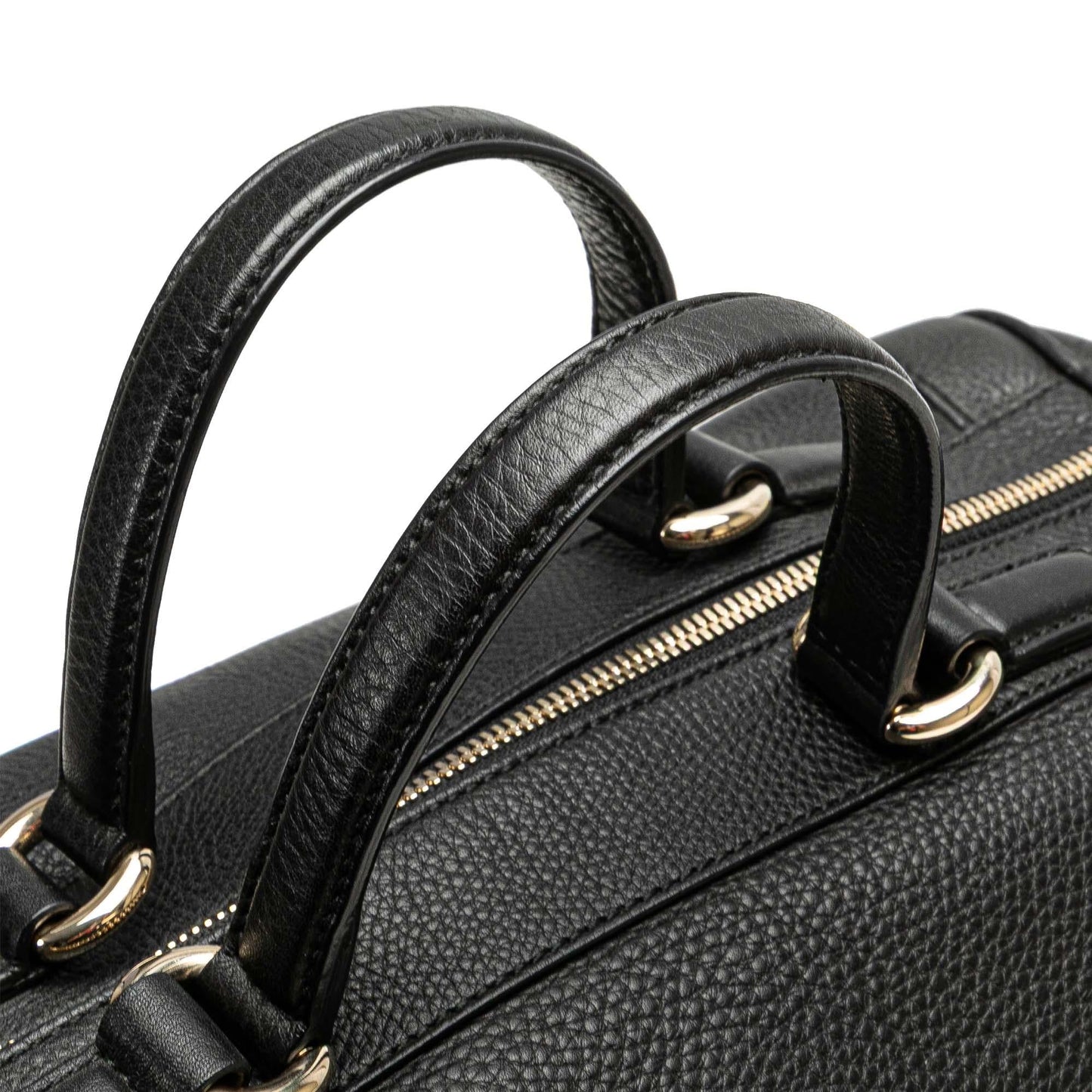 Gucci Medium Pebbled Calfskin Soho Boston Bag