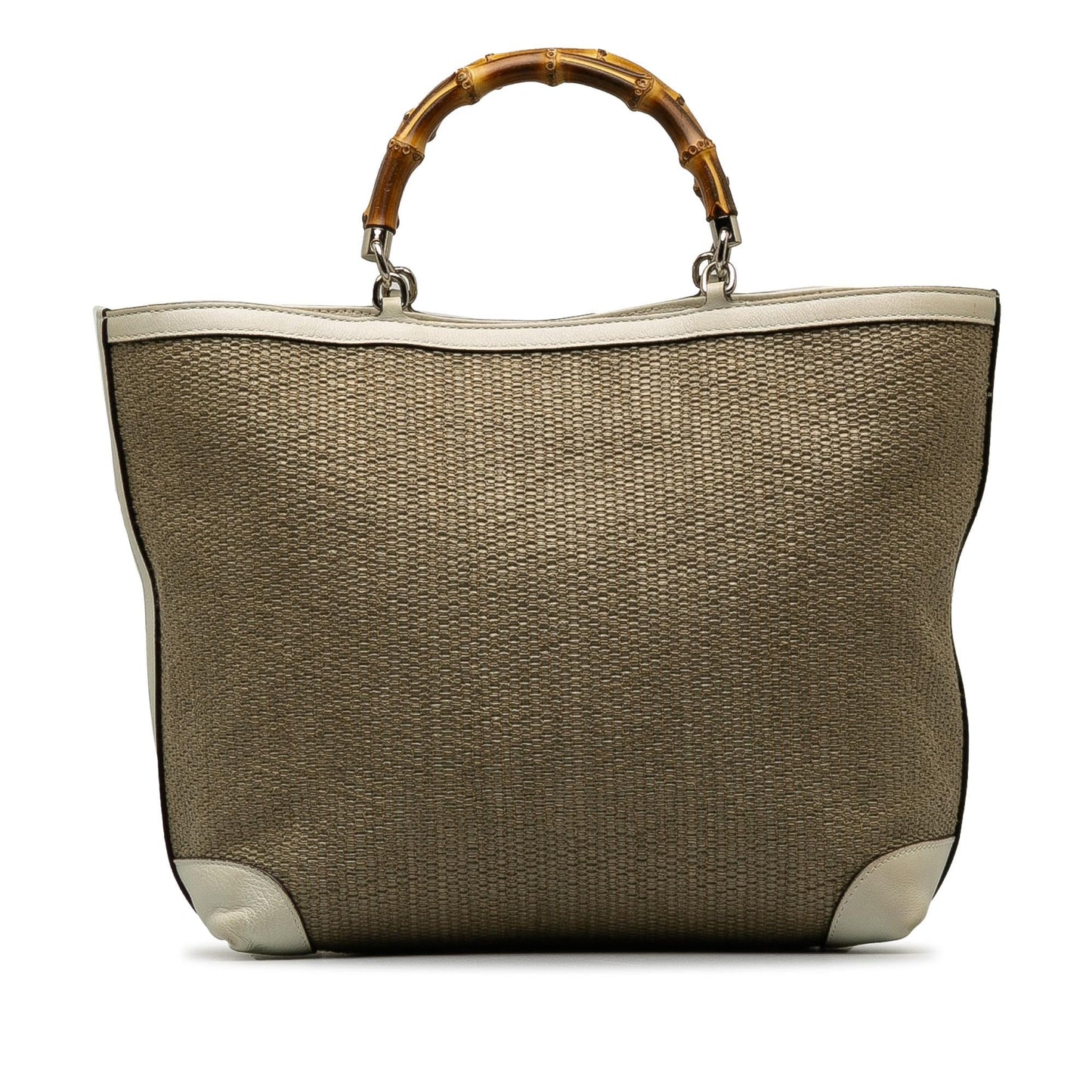 Gucci Medium Raffia Bamboo Shopper Tote (SHG-lv32Tc)
