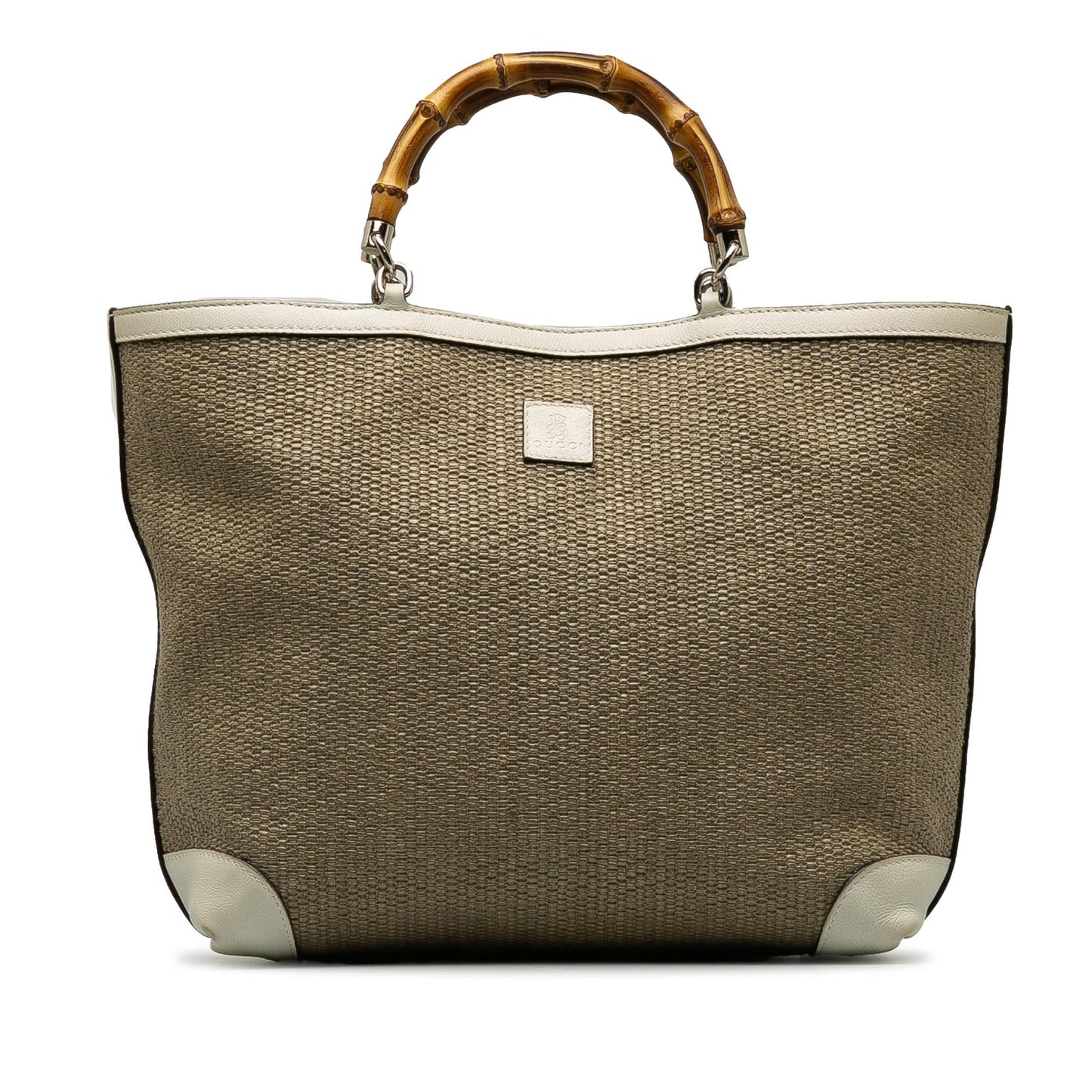 Gucci Medium Raffia Bamboo Shopper Tote (SHG-lv32Tc)