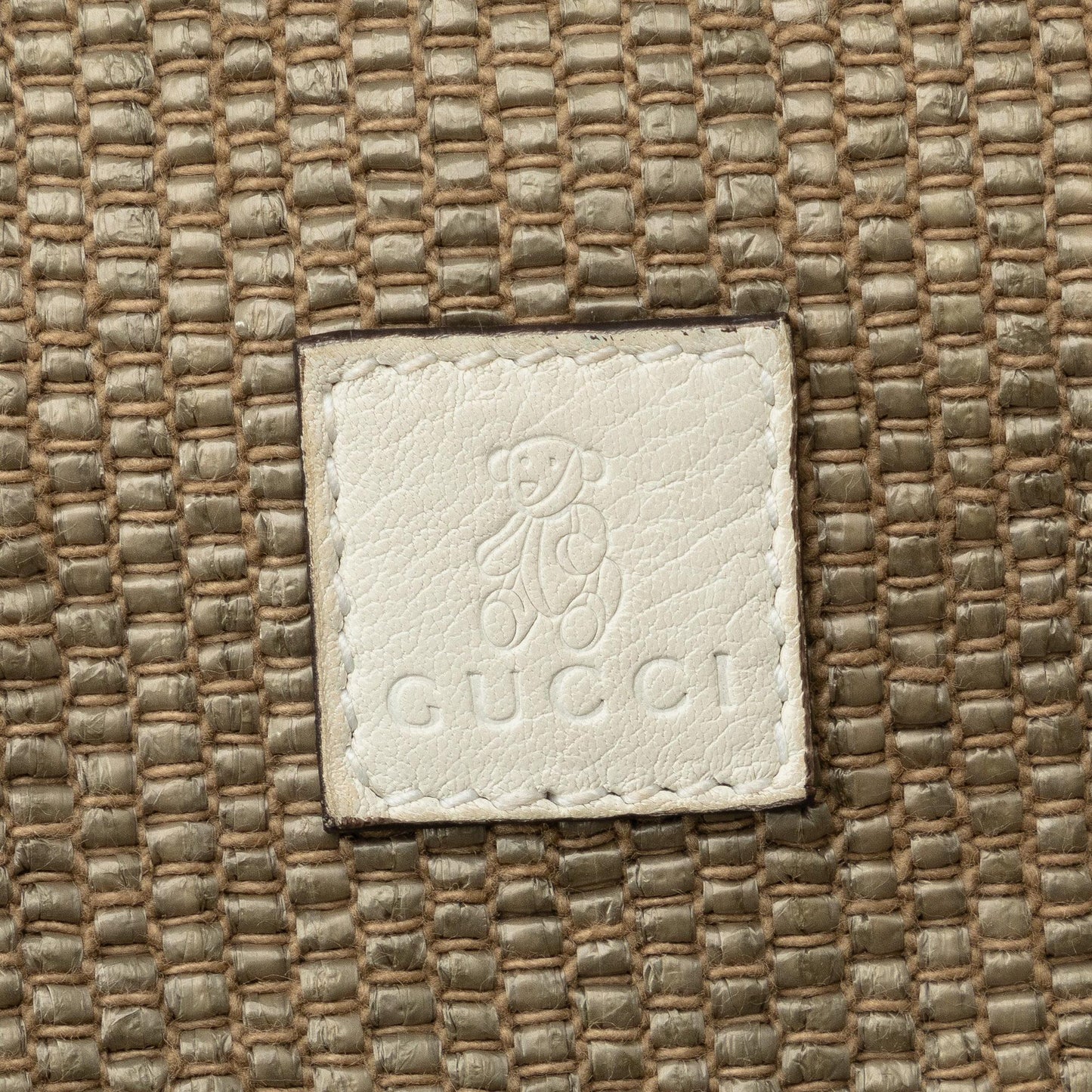 Gucci Medium Raffia Bamboo Shopper Tote (SHG-lv32Tc)
