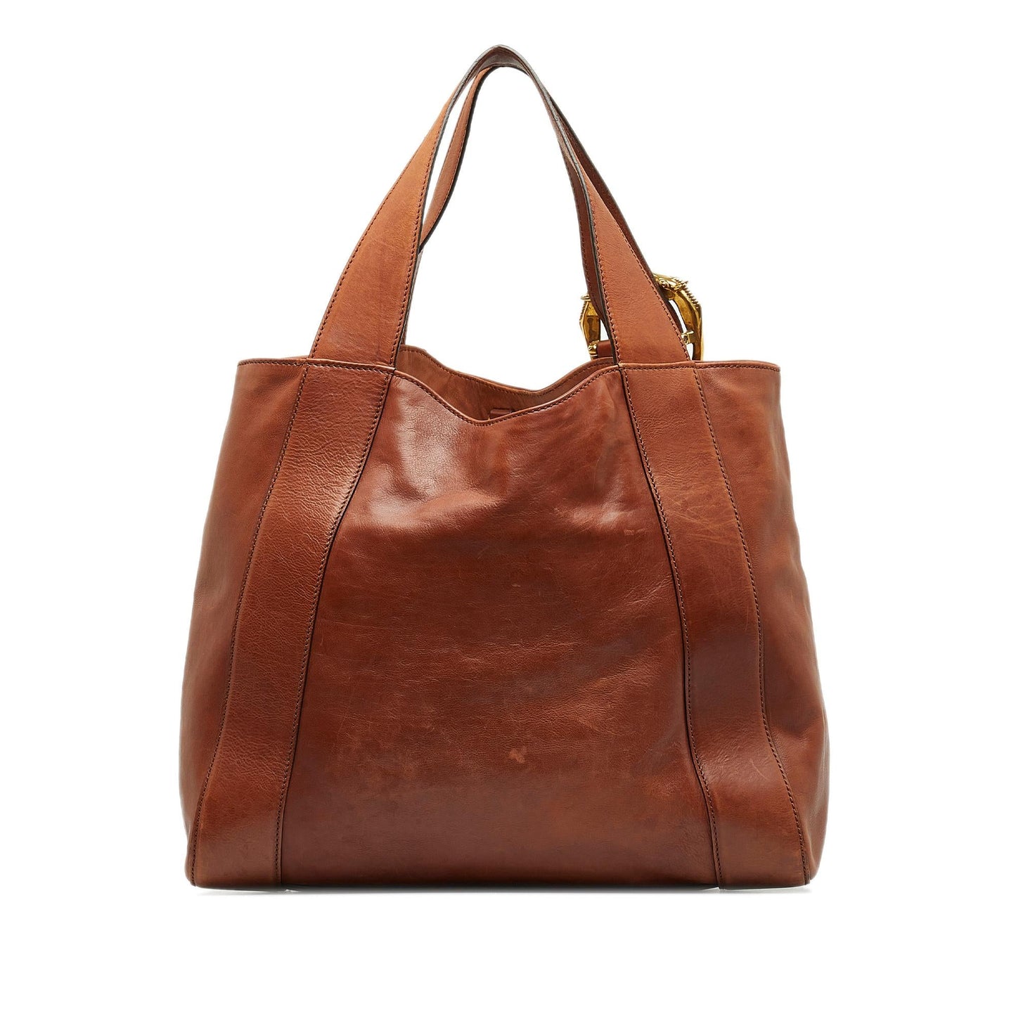 Gucci Medium Ribot Horse Head Tote Bag (SHG-4pAauu)