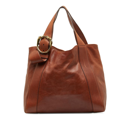 Gucci Medium Ribot Horse Head Tote Bag (SHG-4pAauu)