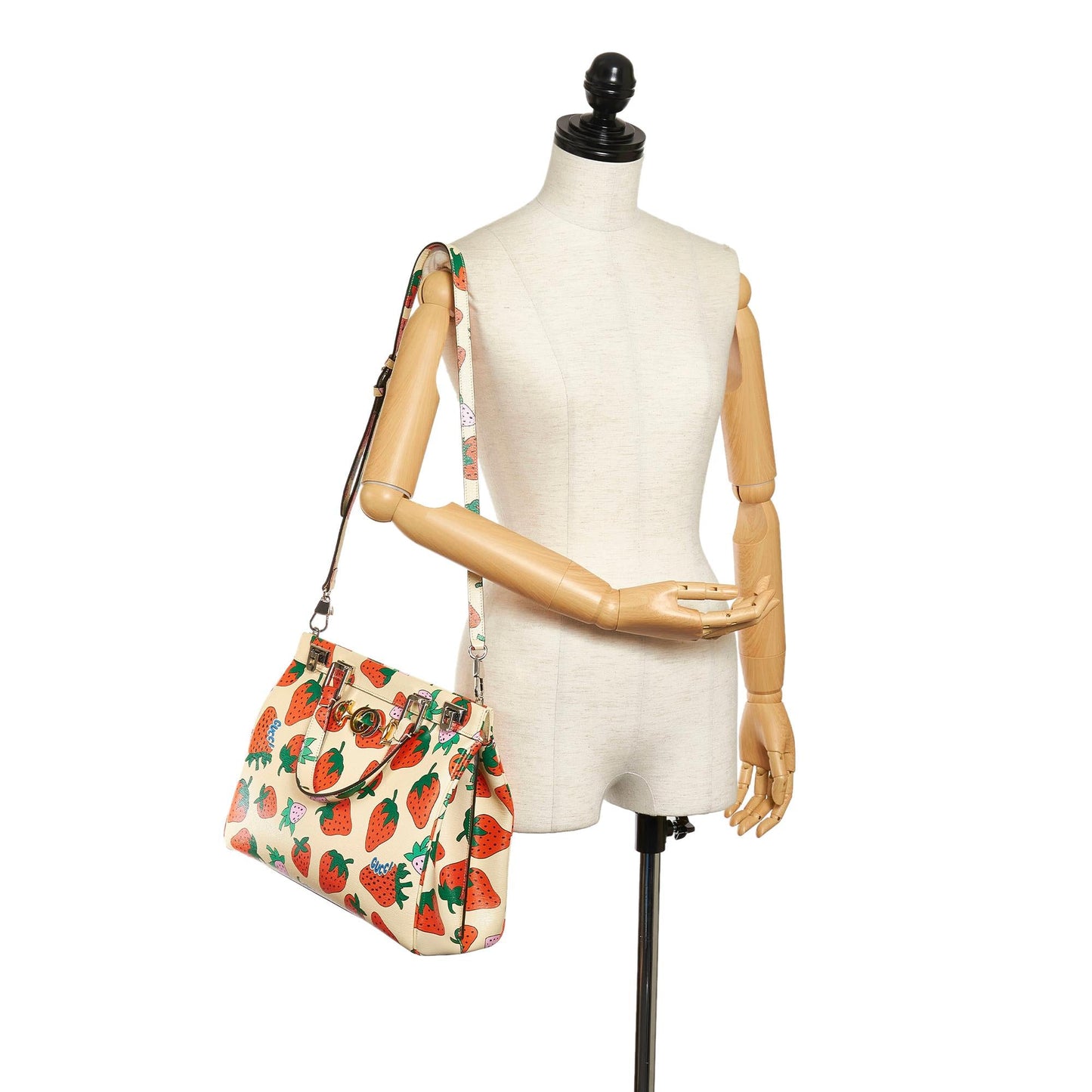 Gucci Medium Zumi Leather Satchel (SHG-Ty32Uv)