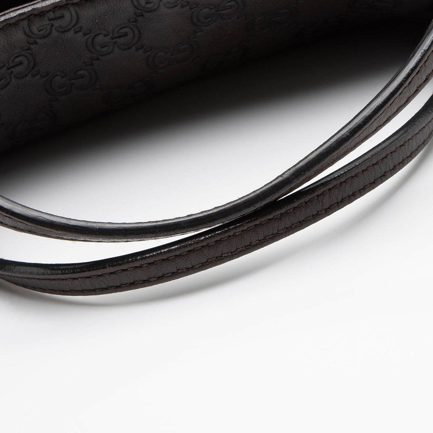 Gucci Metallic Guccissima Leather Bree Fold Over Tote (SHF-bHARYI)