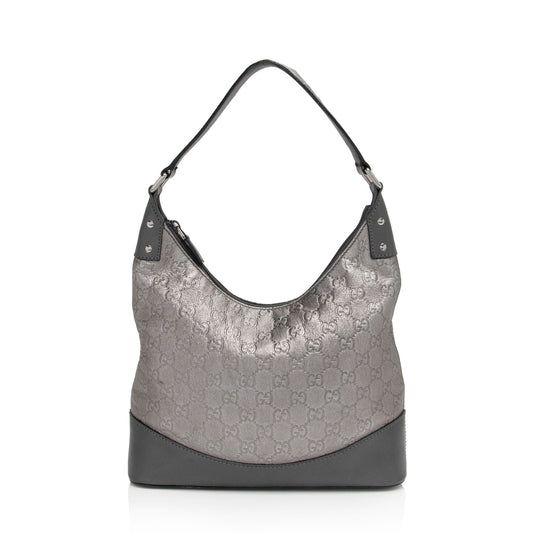 Gucci Metallic Guccissima Leather Small Hobo (SHF-WaBJWh)