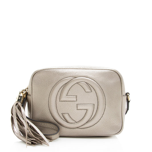 Gucci Metallic Leather Soho Disco Bag (SHF-19572)