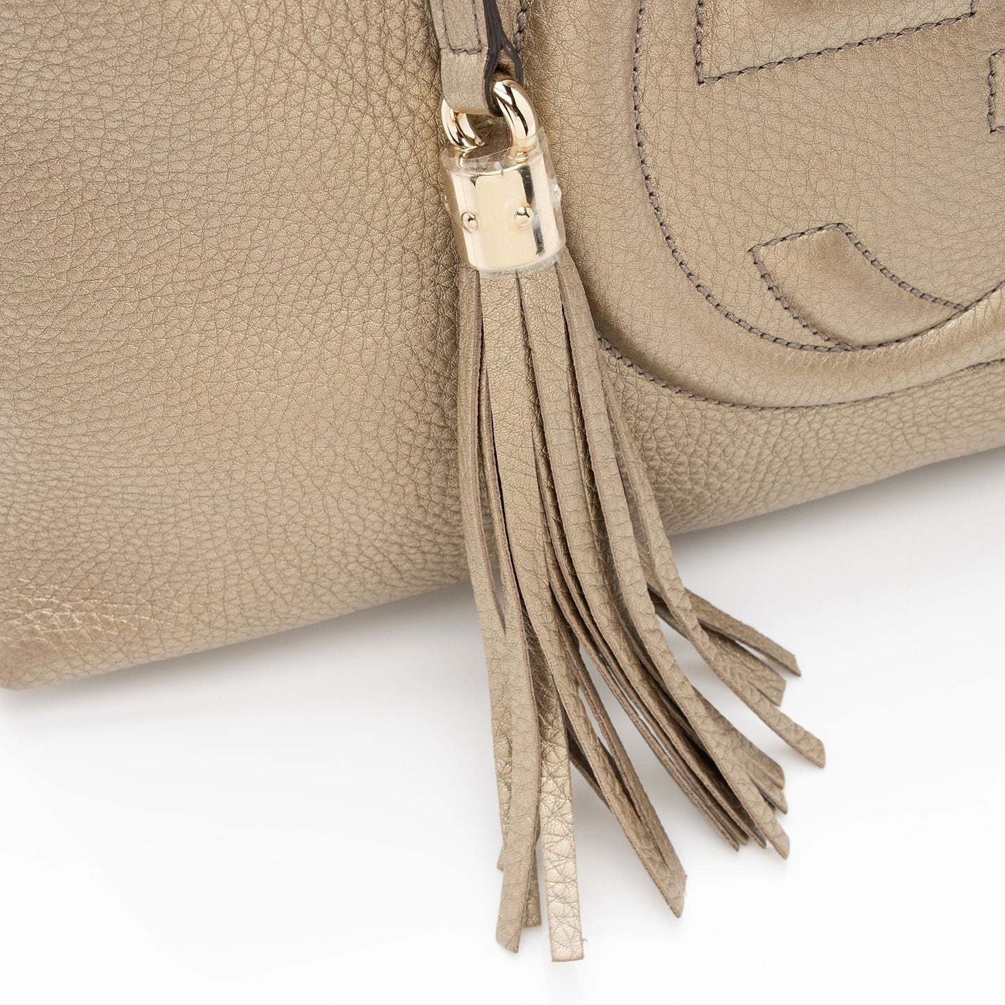 Gucci Metallic Leather Soho Medium Shoulder Bag (SHF-WsyCup)
