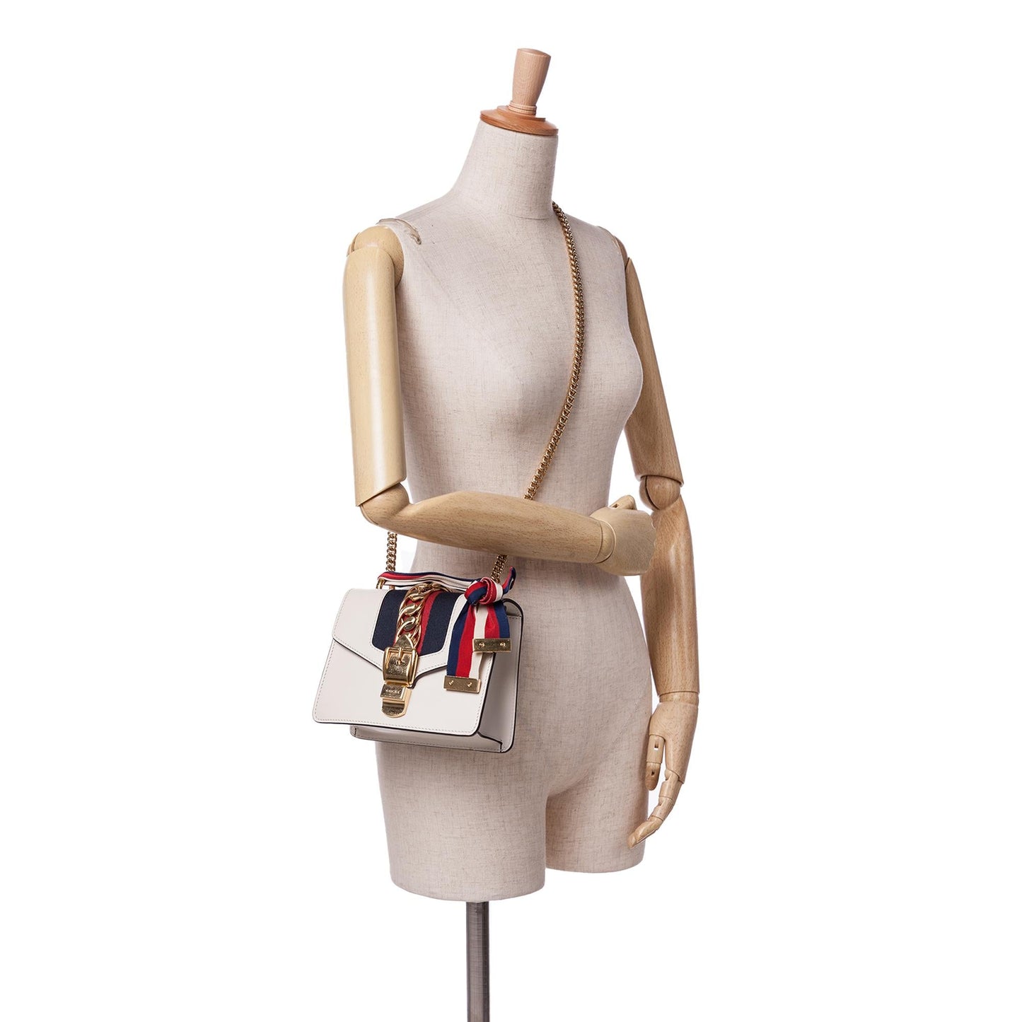 Gucci Mini Calfskin Sylvie Chain Crossbody
