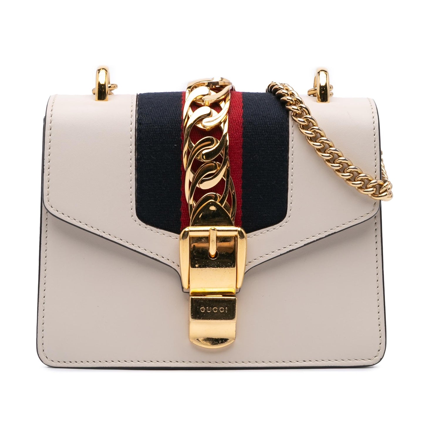Gucci Mini Calfskin Sylvie Chain Crossbody