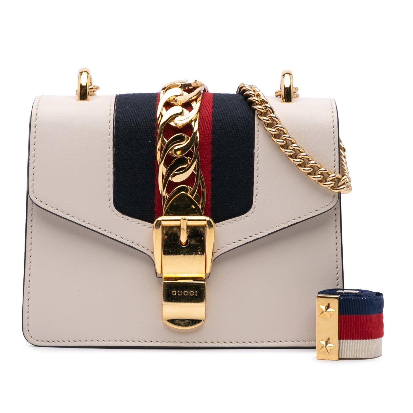Gucci Mini Calfskin Sylvie Chain Crossbody