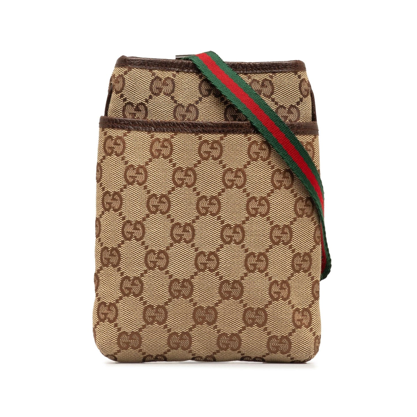 Gucci Mini GG Canvas Web Crossbody Bag (SHG-1cLFGf)