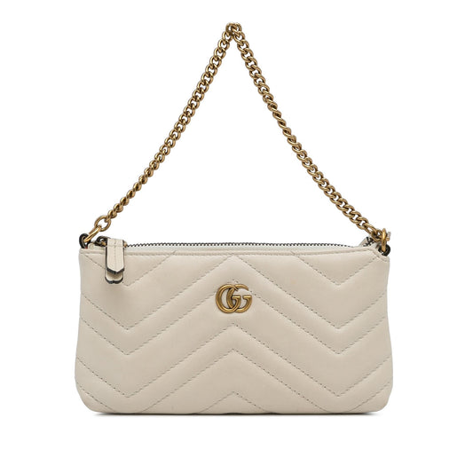Gucci Mini GG Marmont Chain Baguette (SHG-Rla7Nz)