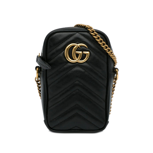 Gucci Mini GG Marmont Crossbody Bag (SHG-lsXYA5)