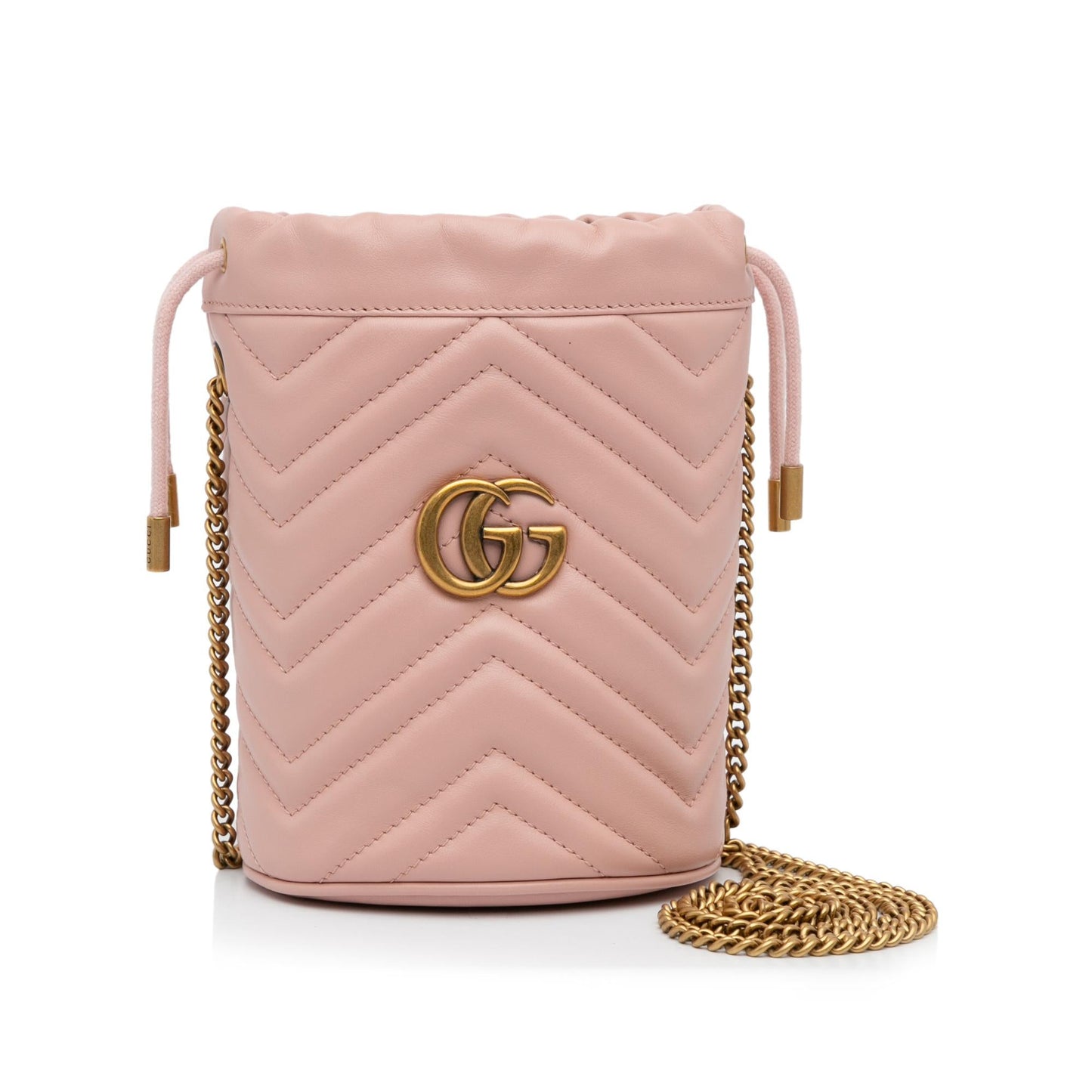 Gucci Mini GG Marmont Matelasse Bucket Bag (SHG-yidCFA)