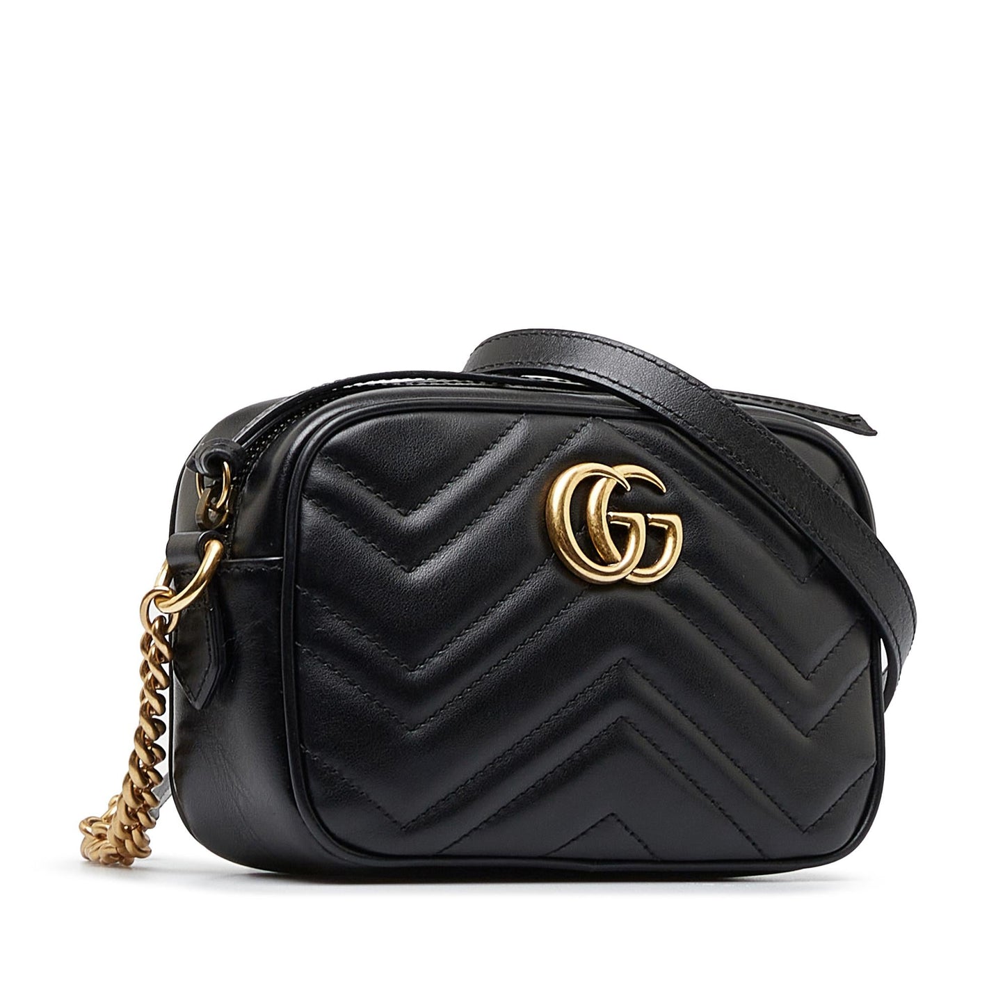 Gucci Mini GG Marmont Matelasse Crossbody Bag (SHG-uuNtOh)