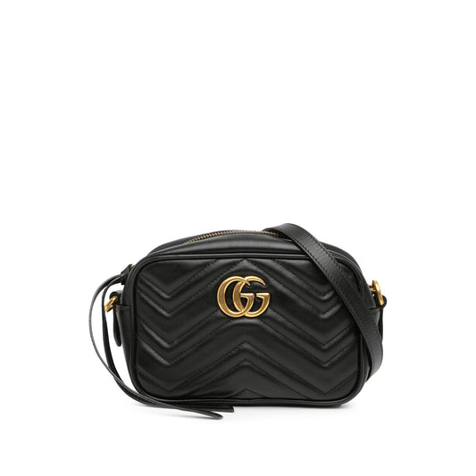 Gucci Mini GG Marmont Matelasse Crossbody Bag (SHG-McXg6G)
