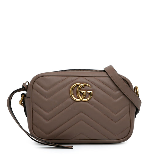 Gucci Mini GG Marmont Matelasse Crossbody (SHG-1DWPFZ)