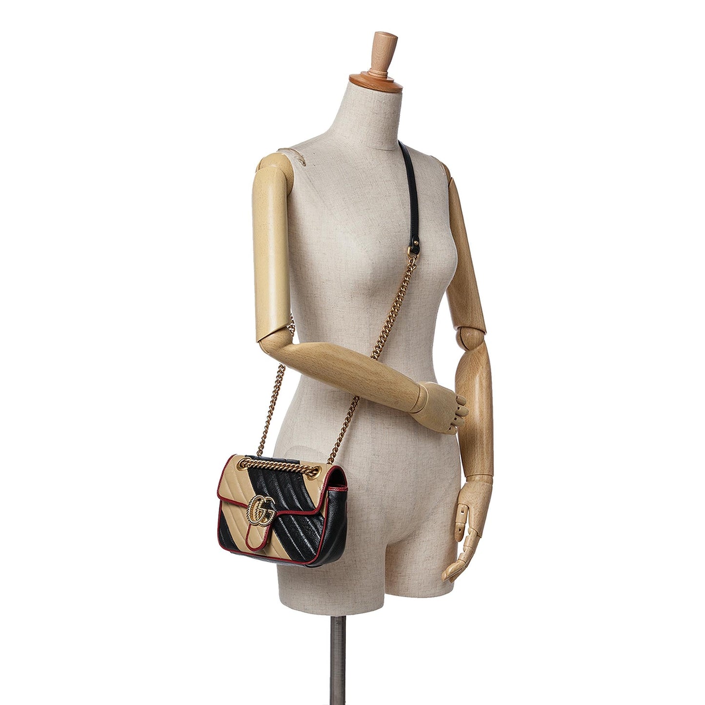Gucci Mini GG Marmont Matelasse Leather Torchon Flap Crossbody