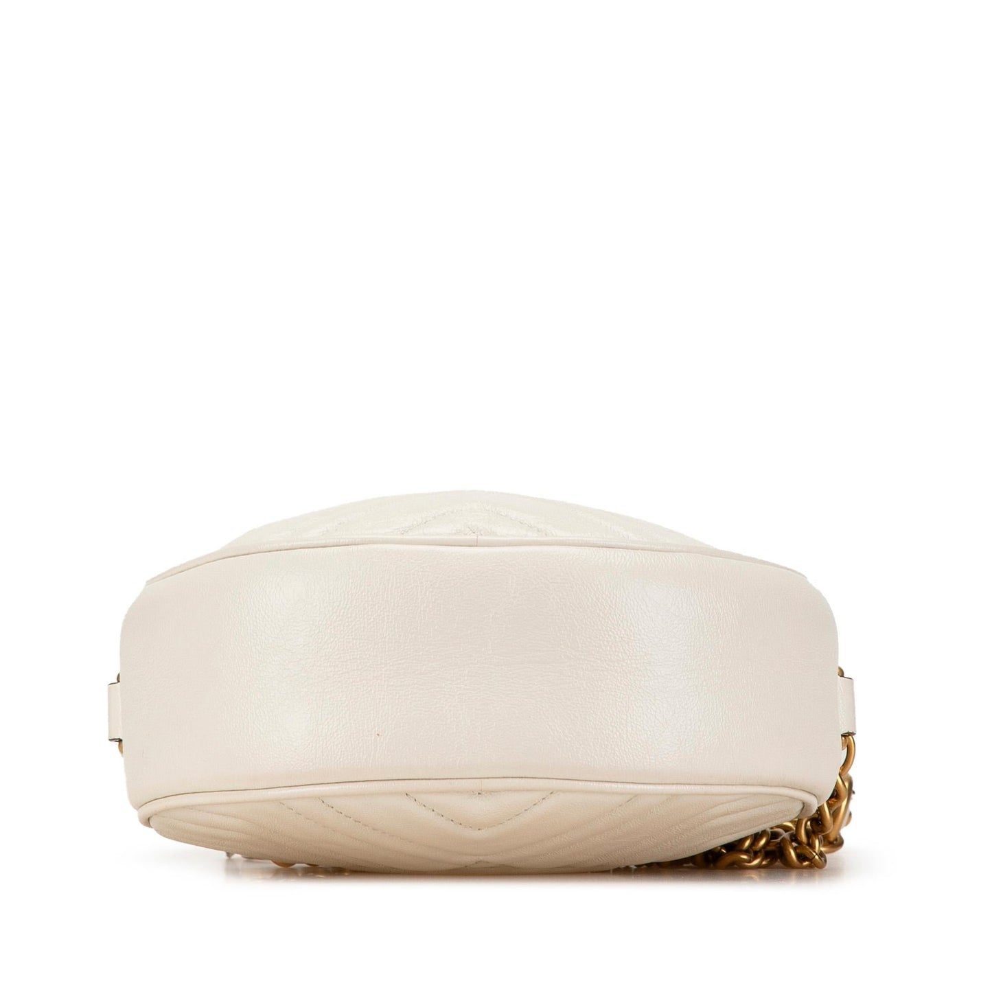Gucci Mini GG Marmont Round Leather Crossbody