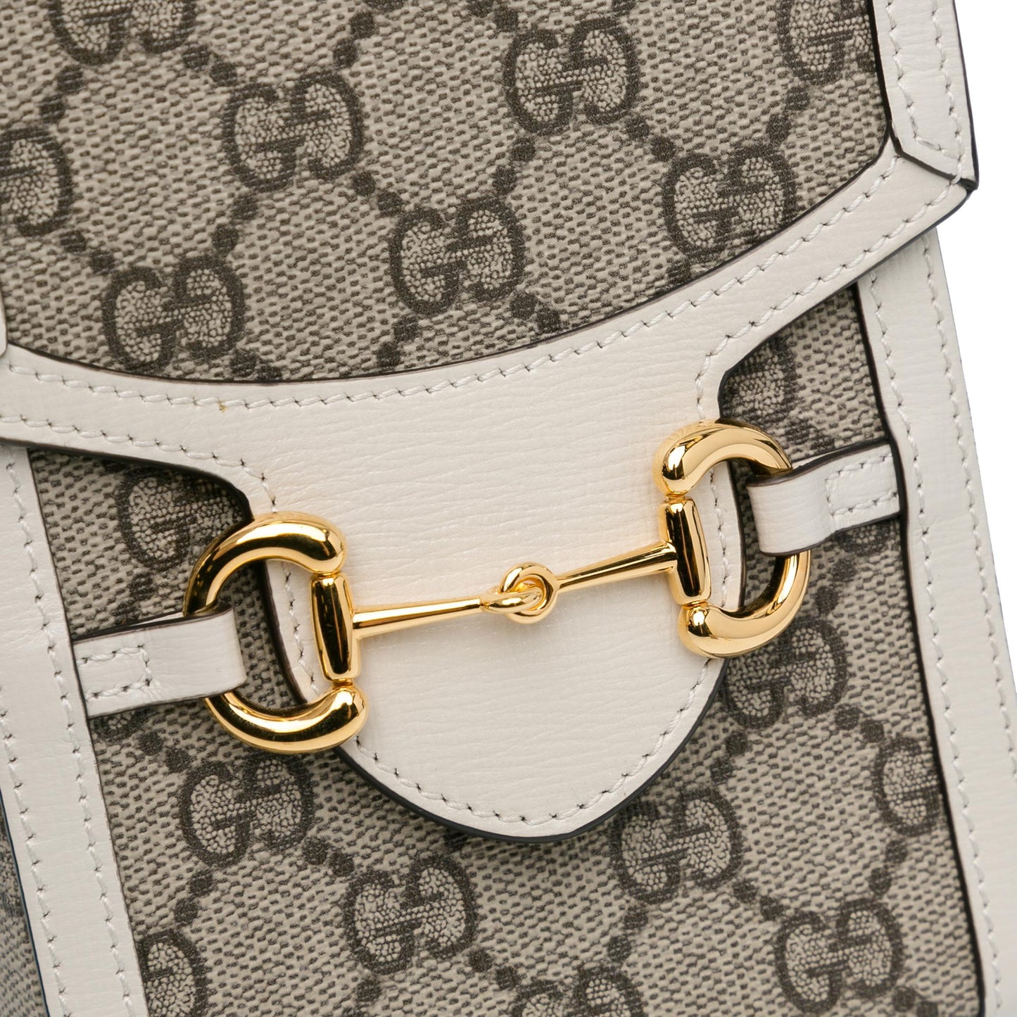 Gucci Mini GG Supreme Horsebit 1955 Crossbody Bag (SHG-aKOQUF)