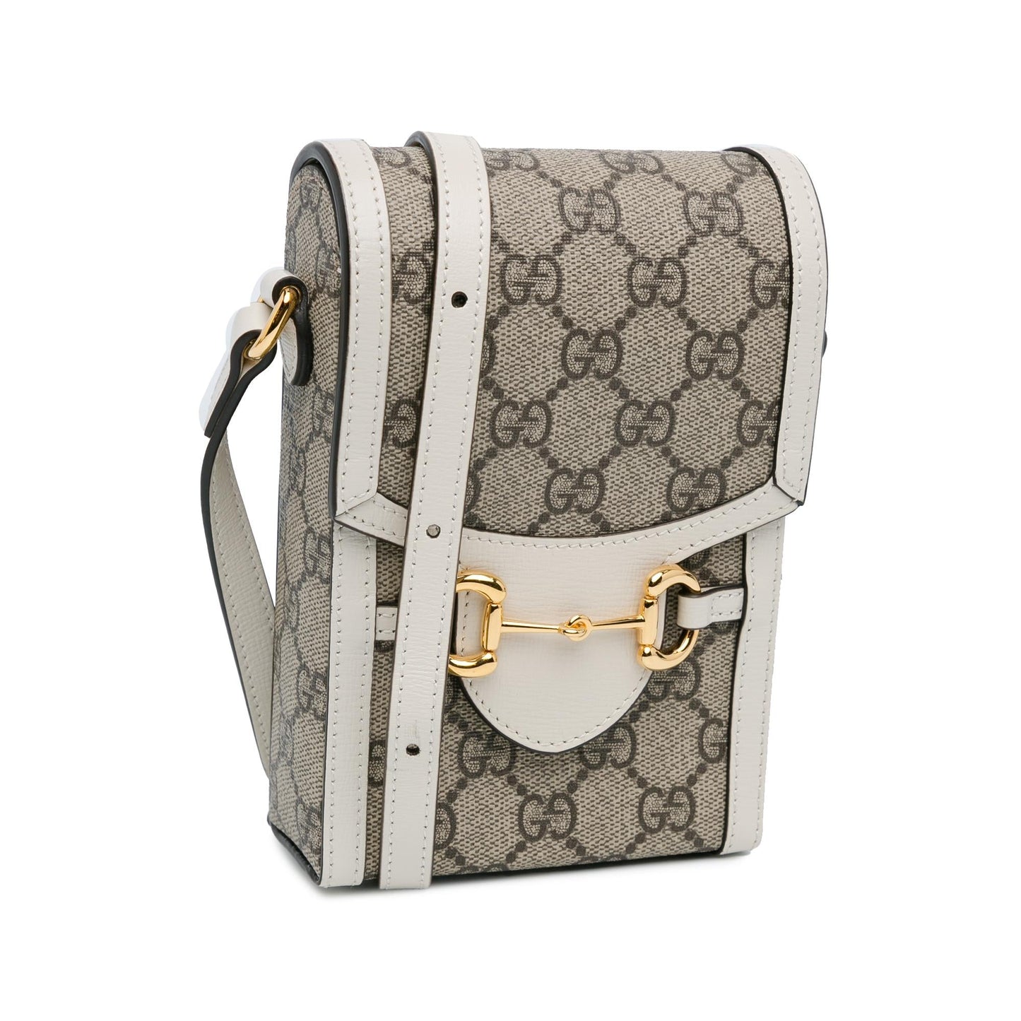 Gucci Mini GG Supreme Horsebit 1955 Crossbody Bag (SHG-aKOQUF)