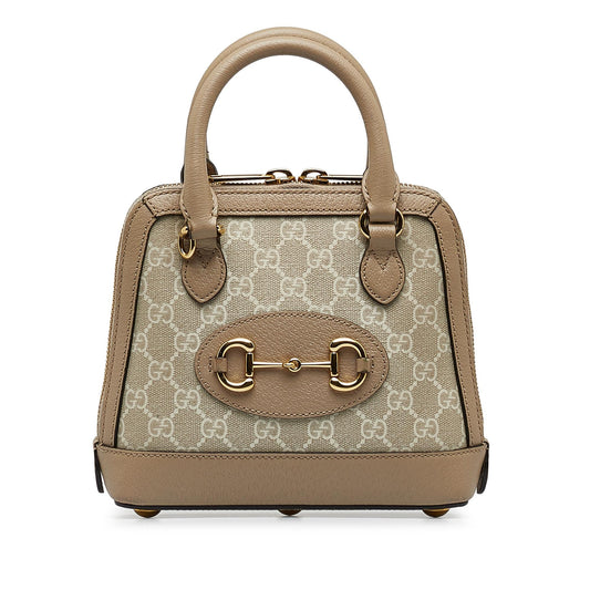 Gucci Mini GG Supreme Horsebit 1955 Satchel (SHG-zUVIp0)
