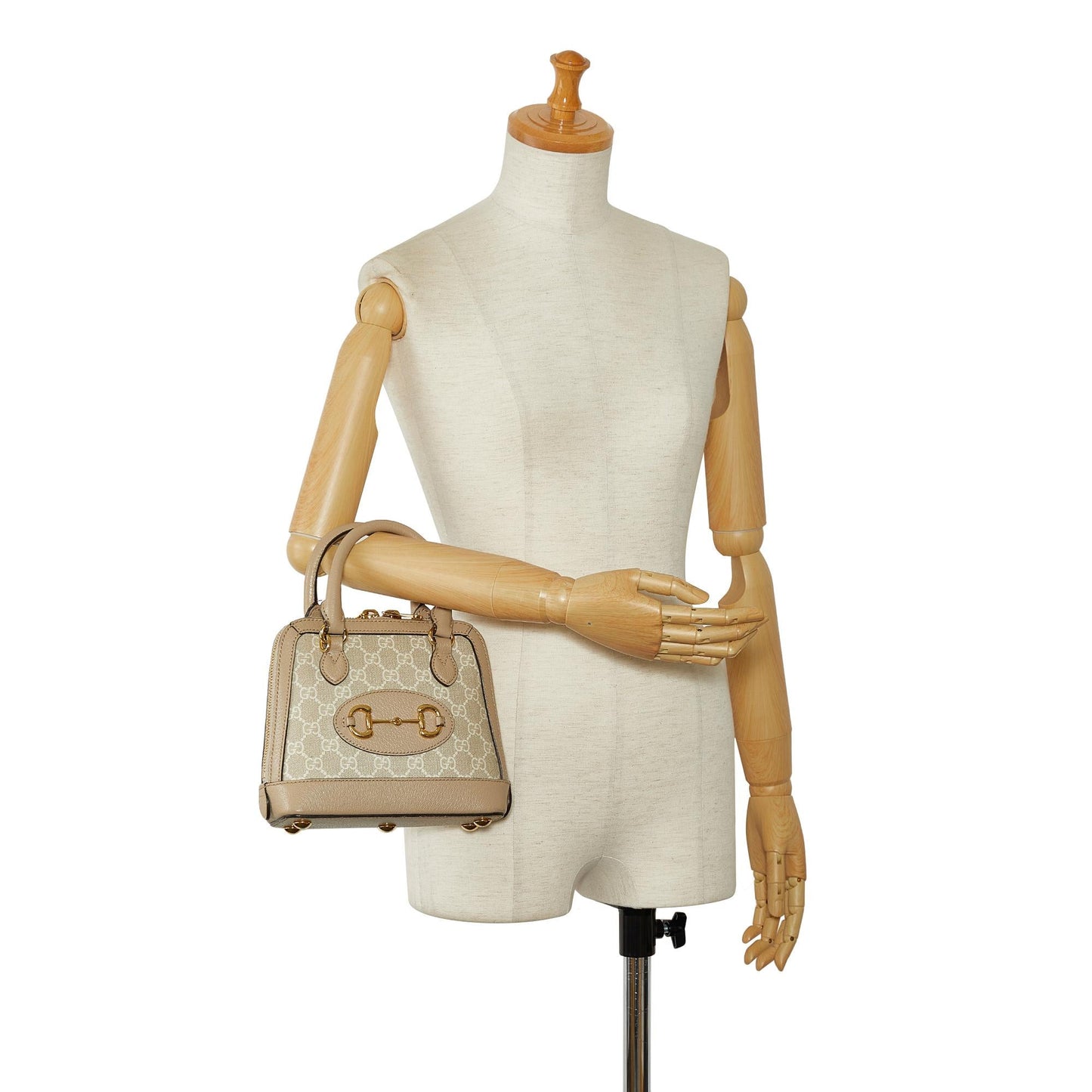Gucci Mini GG Supreme Horsebit 1955 Satchel (SHG-zUVIp0)