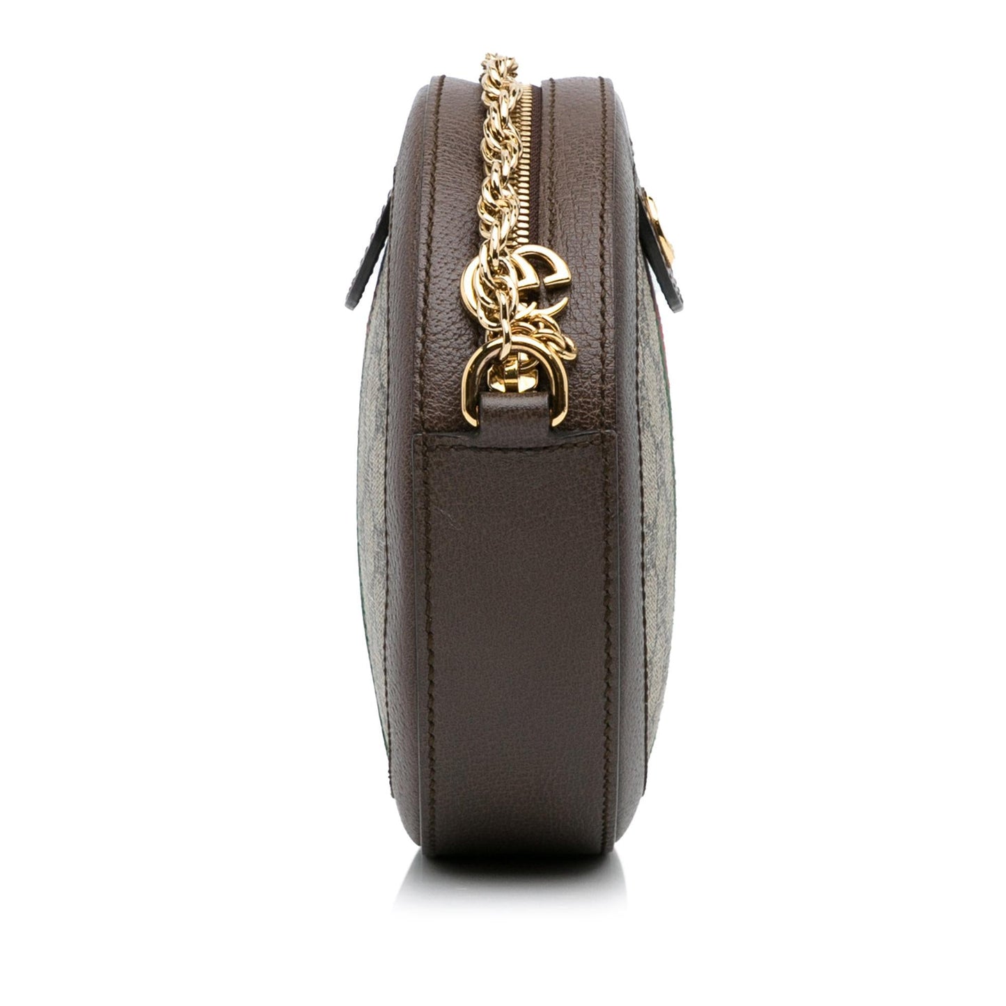 Gucci Mini GG Supreme Round Ophidia Crossbody (SHG-aFu3qu)