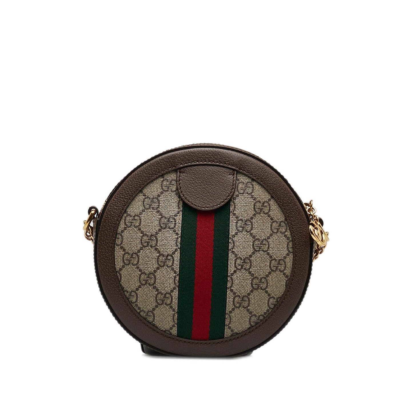 Gucci Mini GG Supreme Round Ophidia Crossbody (SHG-oKTNkt)