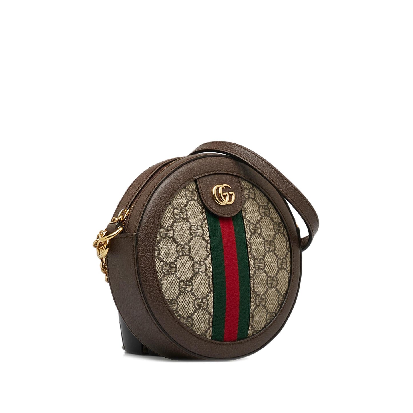 Gucci Mini GG Supreme Round Ophidia Crossbody (SHG-oKTNkt)