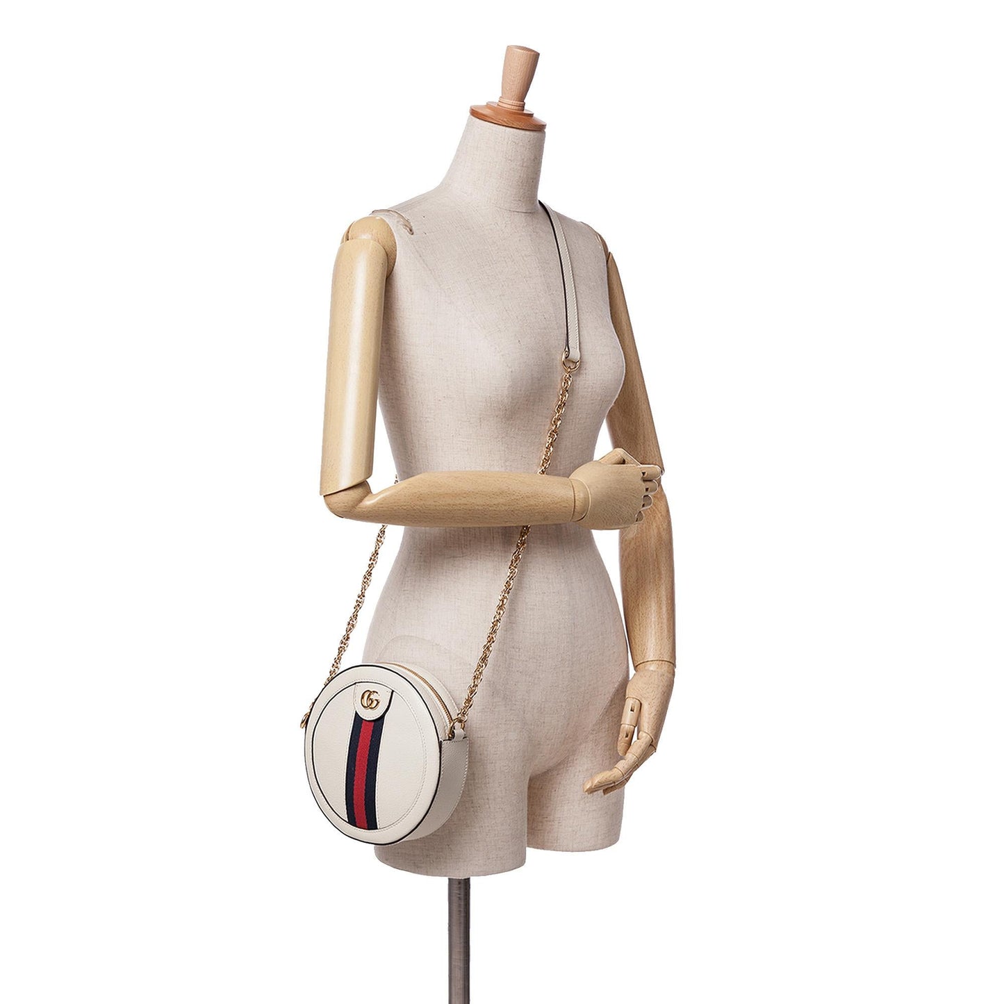 Gucci Mini Leather Ophidia Round Crossbody