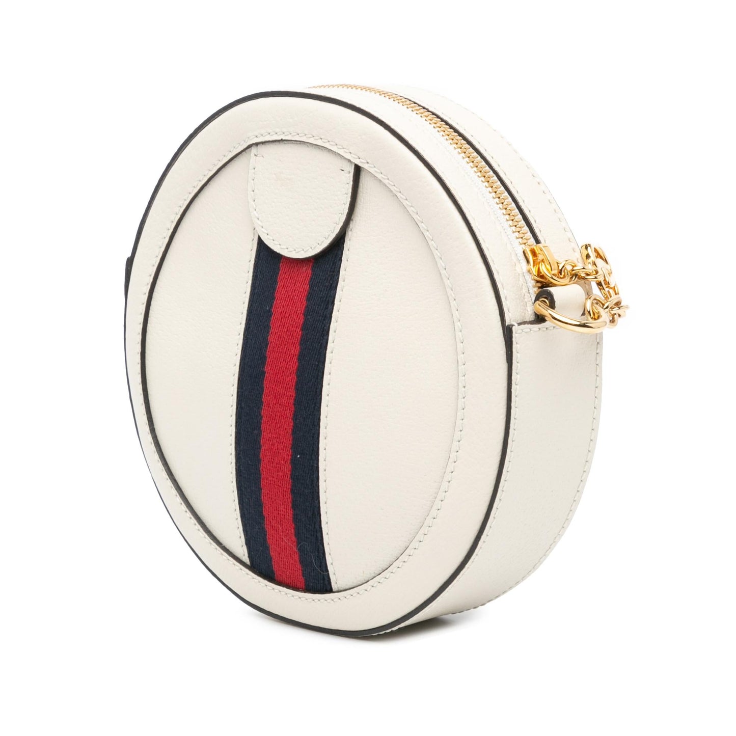 Gucci Mini Leather Ophidia Round Crossbody