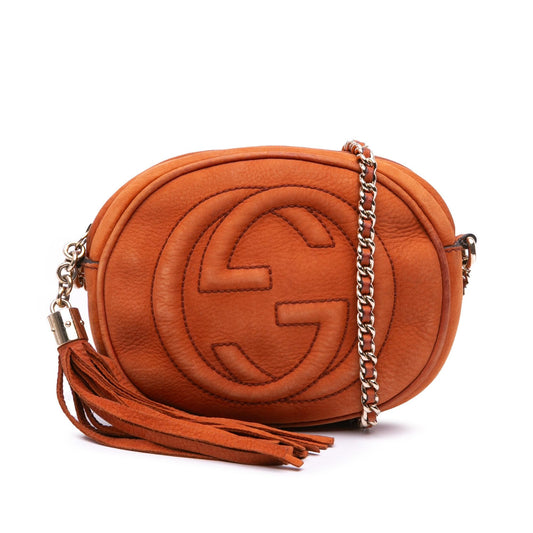 Gucci Mini Nubuck Soho Chain Crossbody