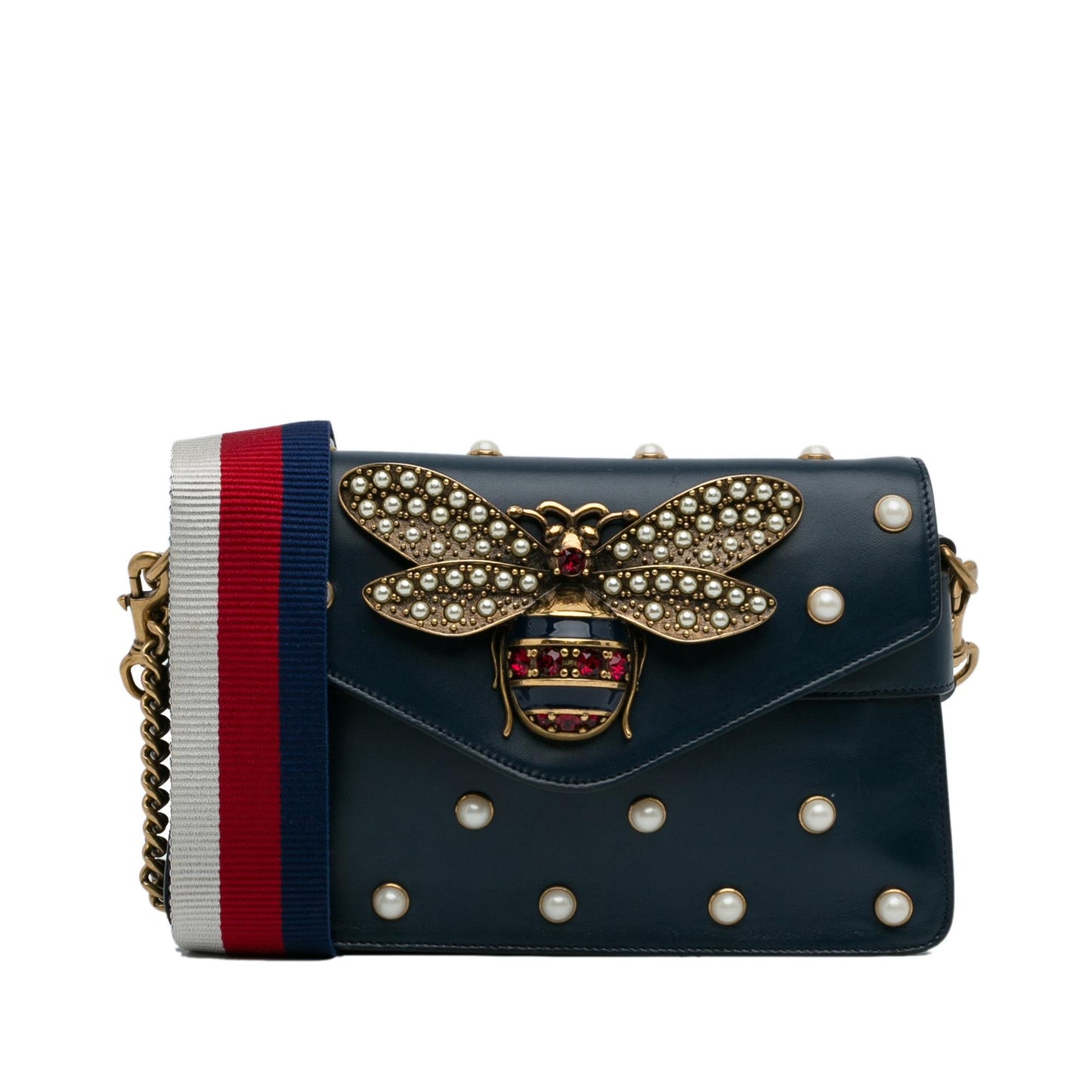 Gucci Mini Queen Margaret Broadway Leather Satchel (SHG-XxMDq6)