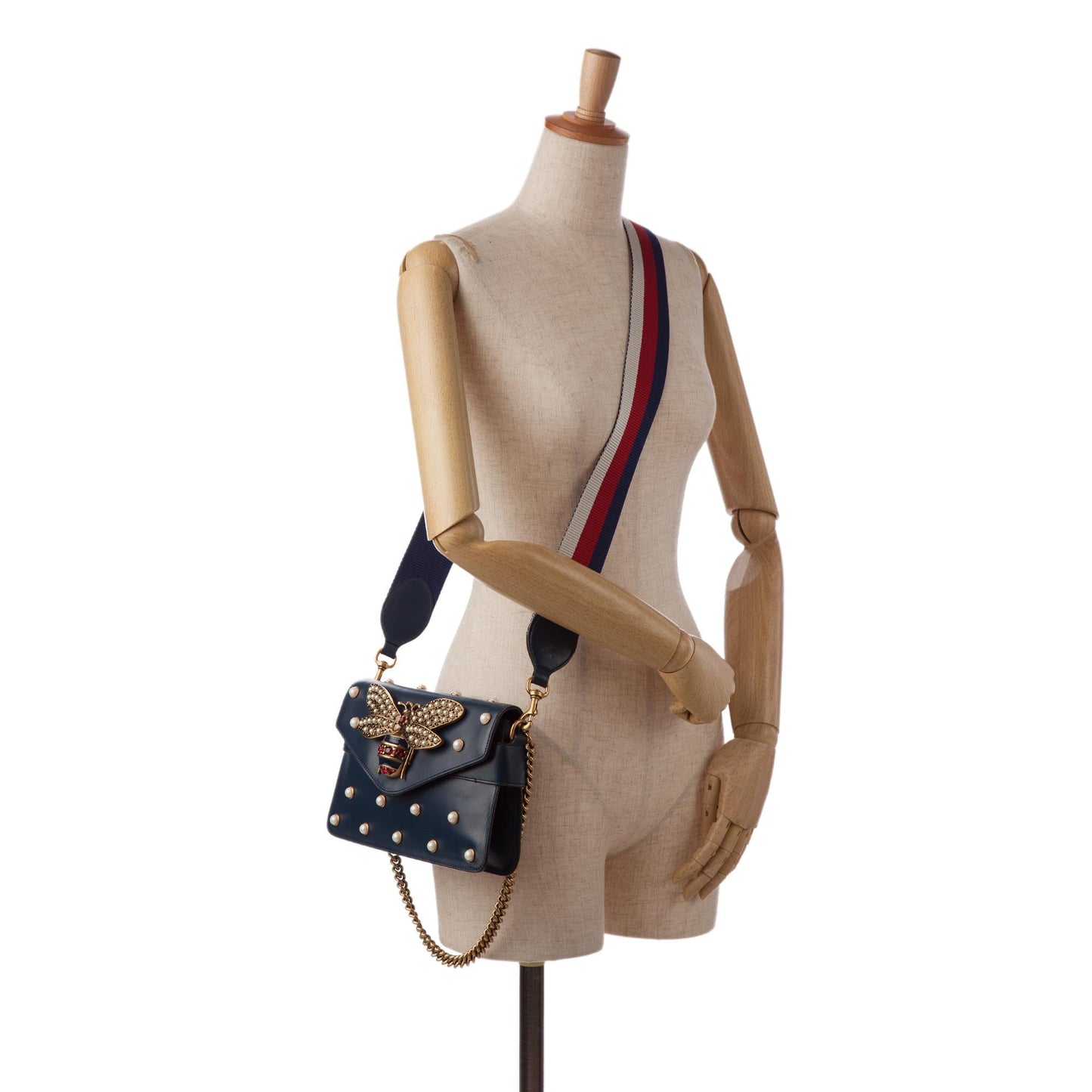 Gucci Mini Queen Margaret Broadway Leather Satchel (SHG-XxMDq6)