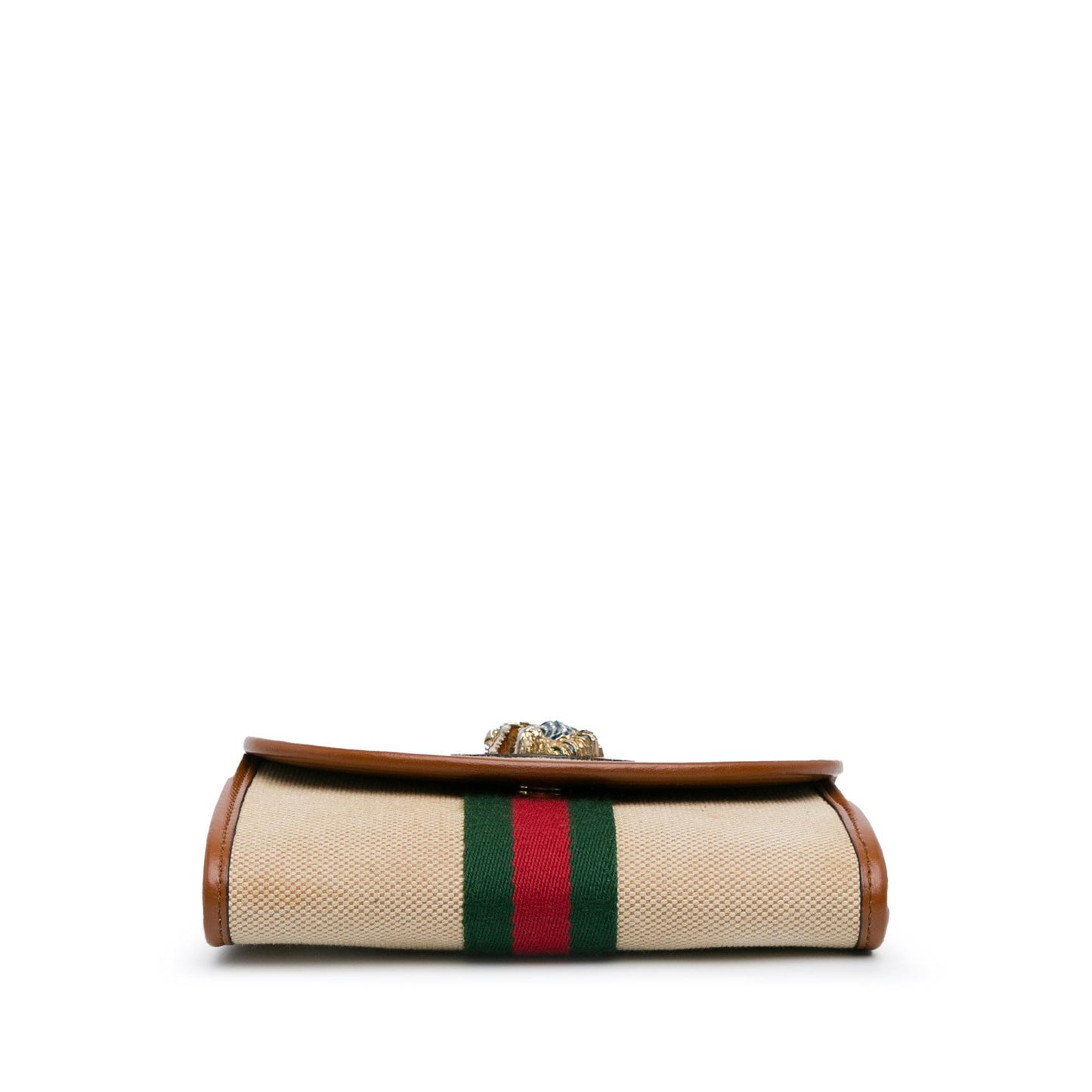 Gucci Mini Rajah Web Chain Canvas Crossbody Bag