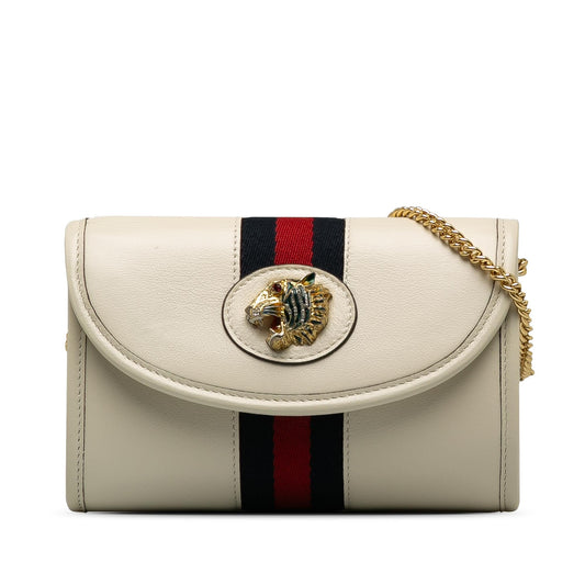 Gucci Mini Rajah Web Chain Crossbody Bag (SHG-qSdeie)
