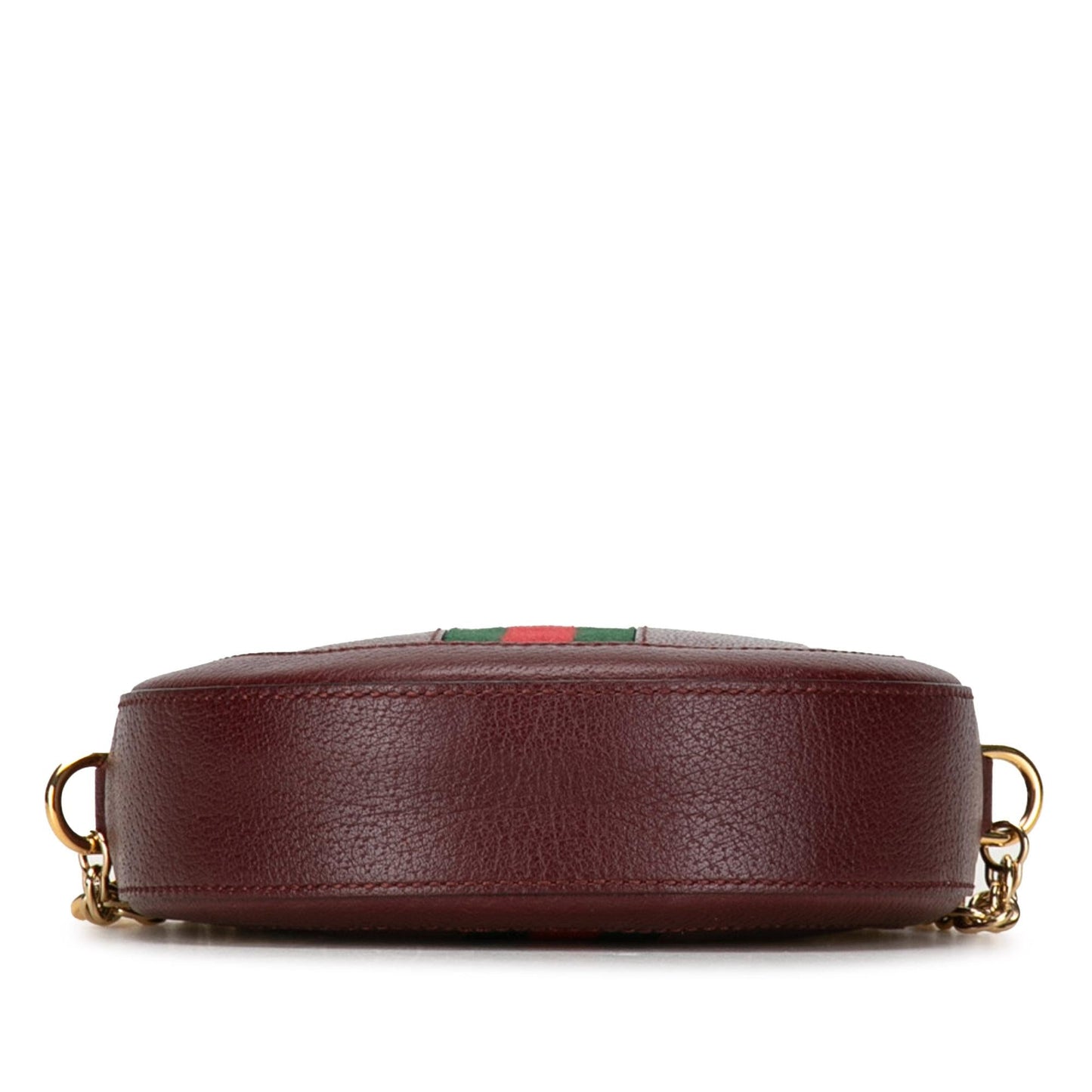 Gucci Mini Round Ophidia Leather Crossbody Bag (SHG-X9STIA)