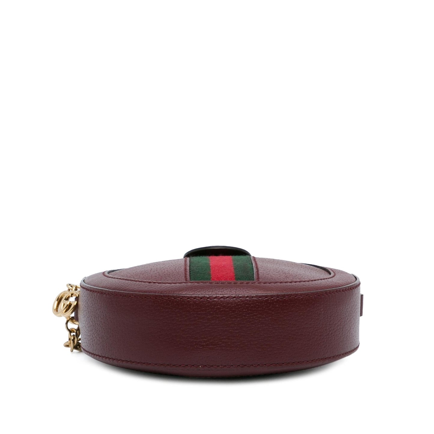 Gucci Mini Round Ophidia Leather Crossbody Bag (SHG-GPbMvF)