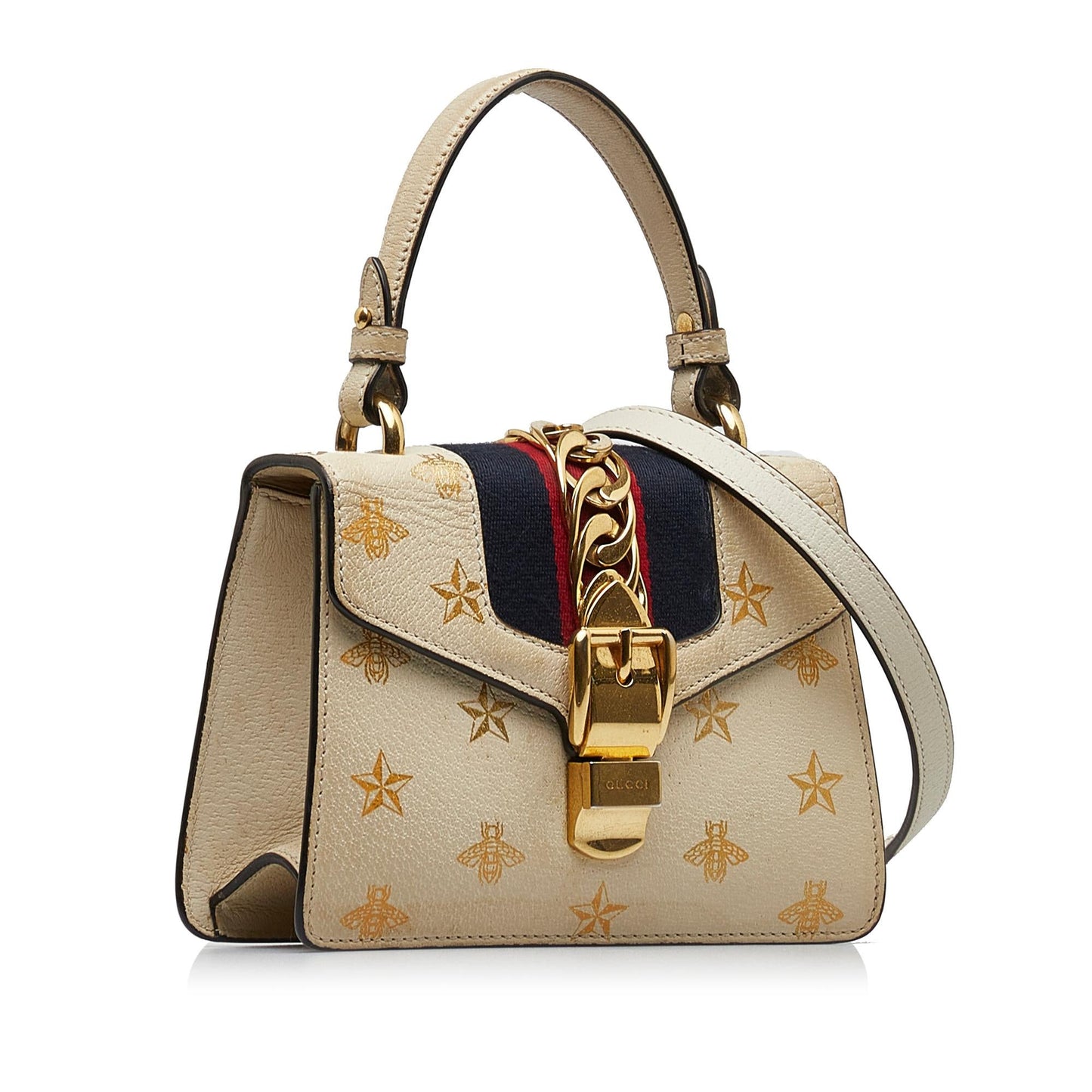Gucci Mini Sylvie Bee Star Top Handle Bag (SHG-k0KJYe)