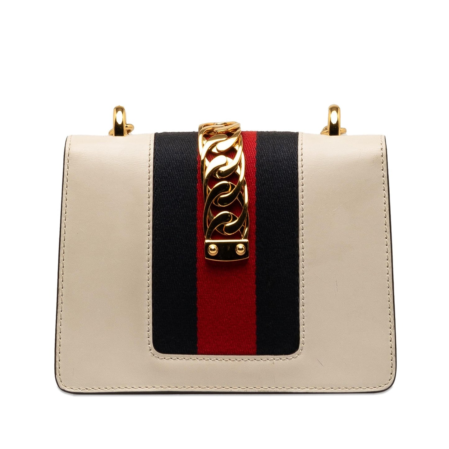 Gucci Mini Sylvie Leather Chain Crossbody Bag (SHG-1OZLSf)