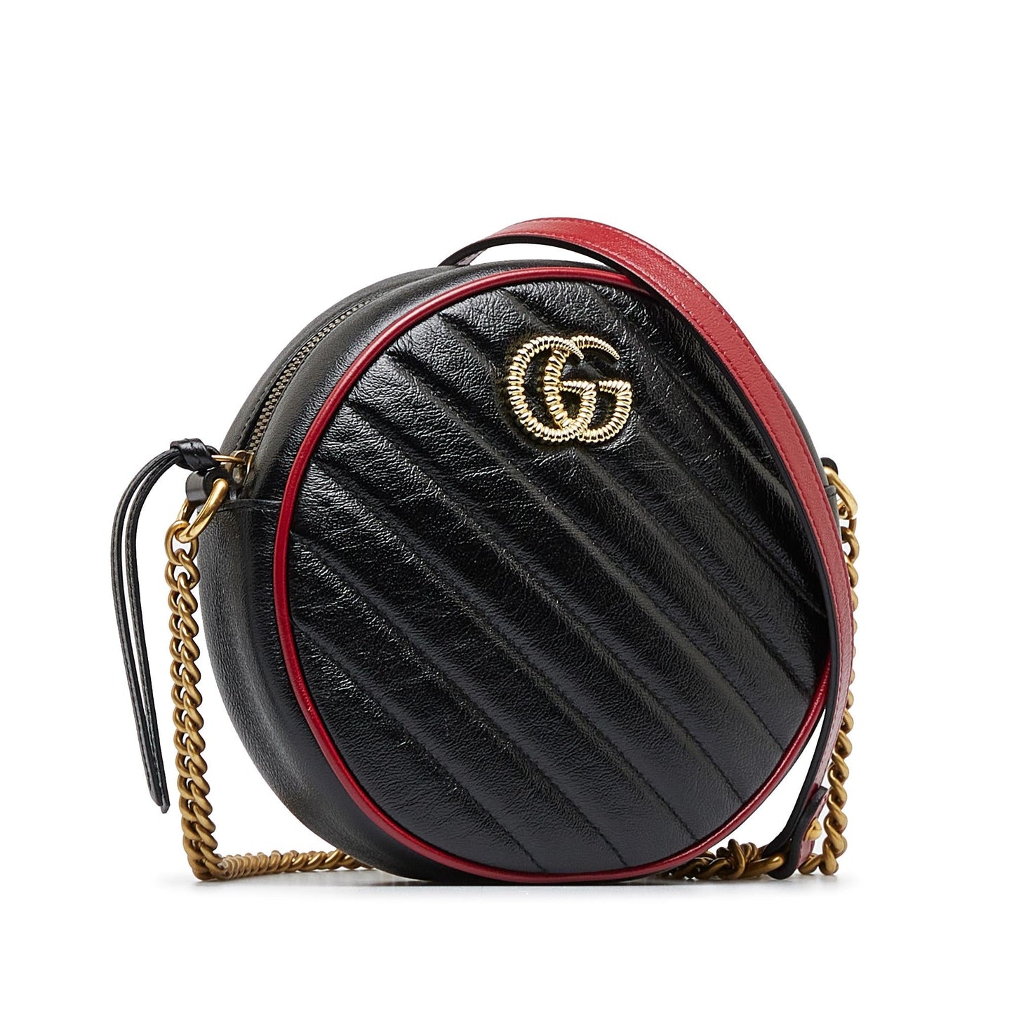 Gucci Mini Torchon GG Marmont Round Crossbody Bag (SHG-eGqyXA)