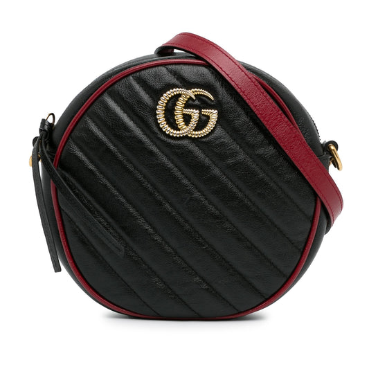 Gucci Mini Torchon GG Marmont Round Crossbody Bag (SHG-cxRkwZ)