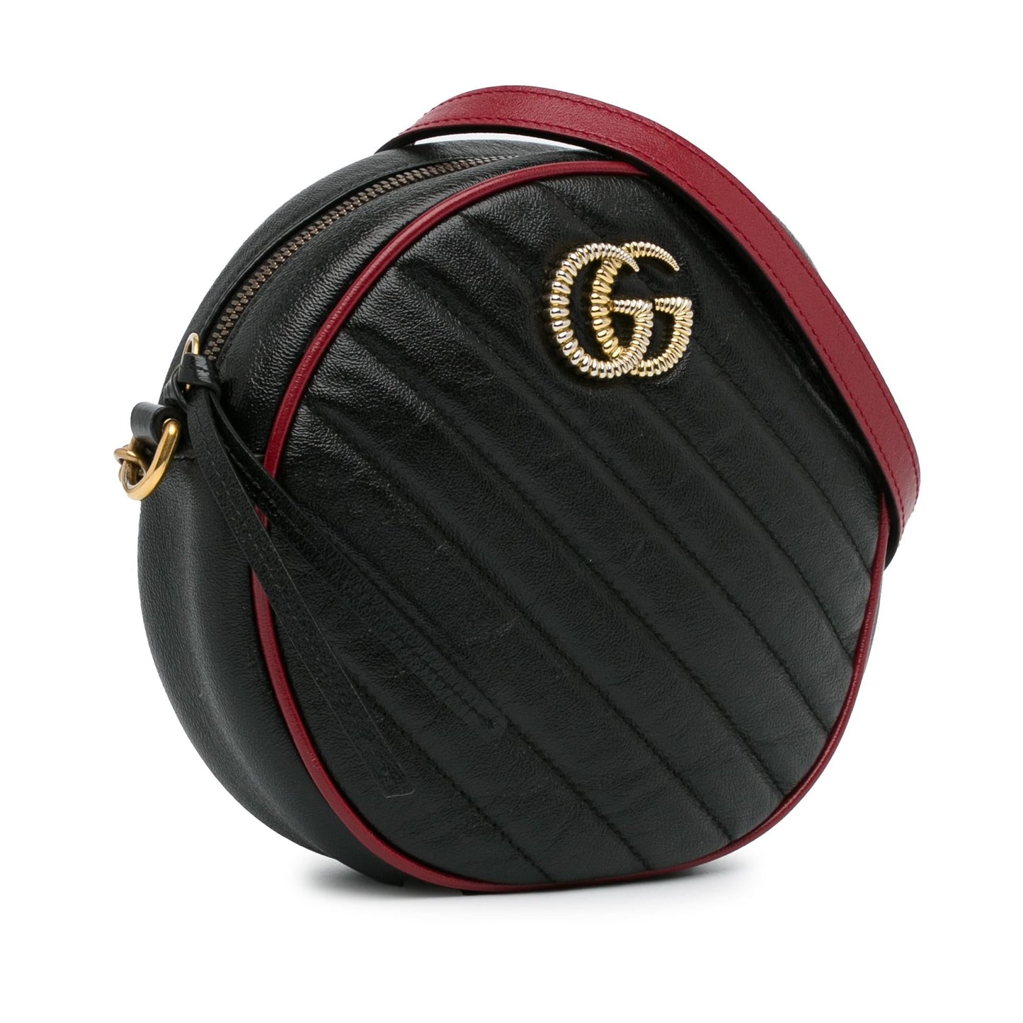 Gucci Mini Torchon GG Marmont Round Crossbody Bag (SHG-cxRkwZ)