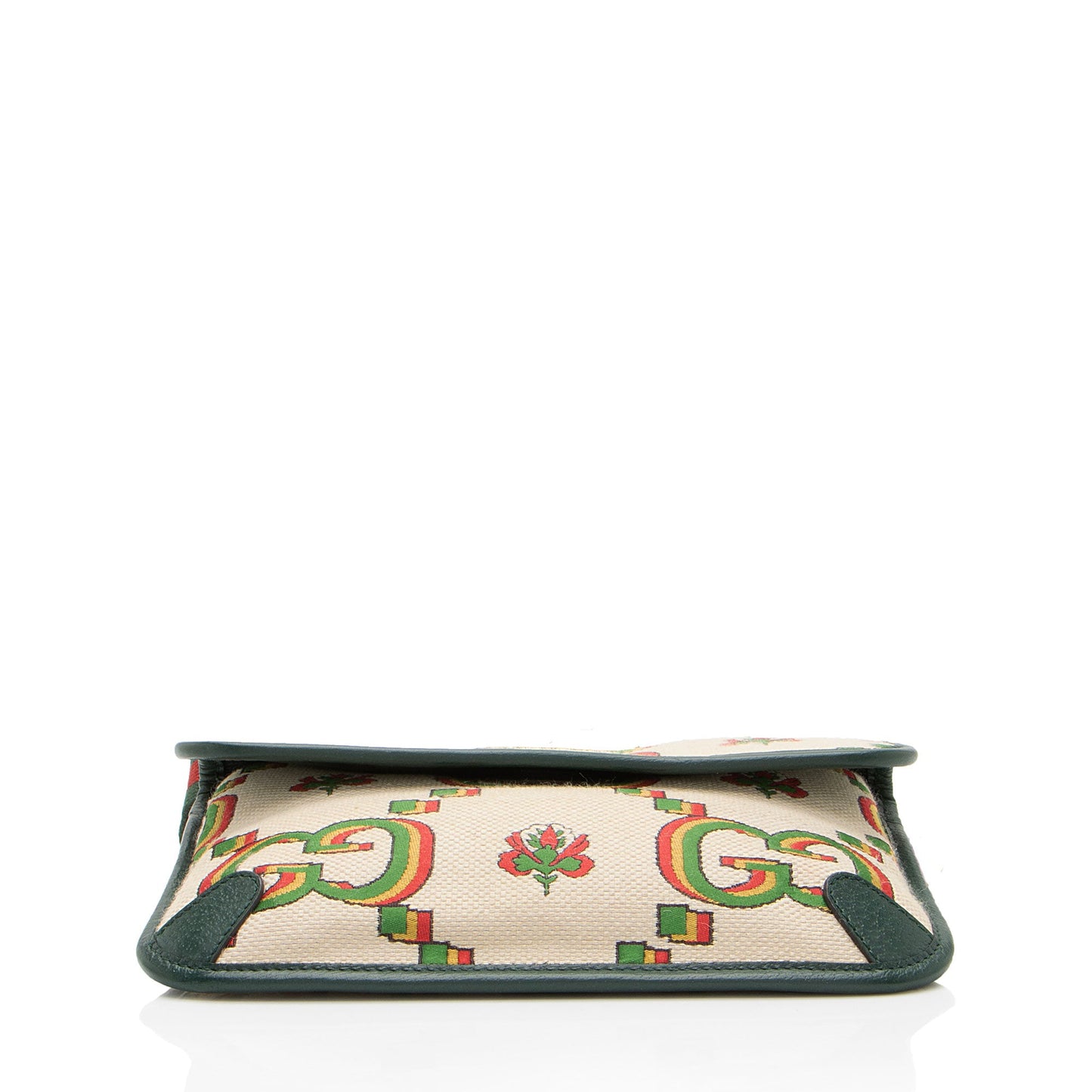Gucci Jumbo GG Canvas Embroidered Floral Belt Bag