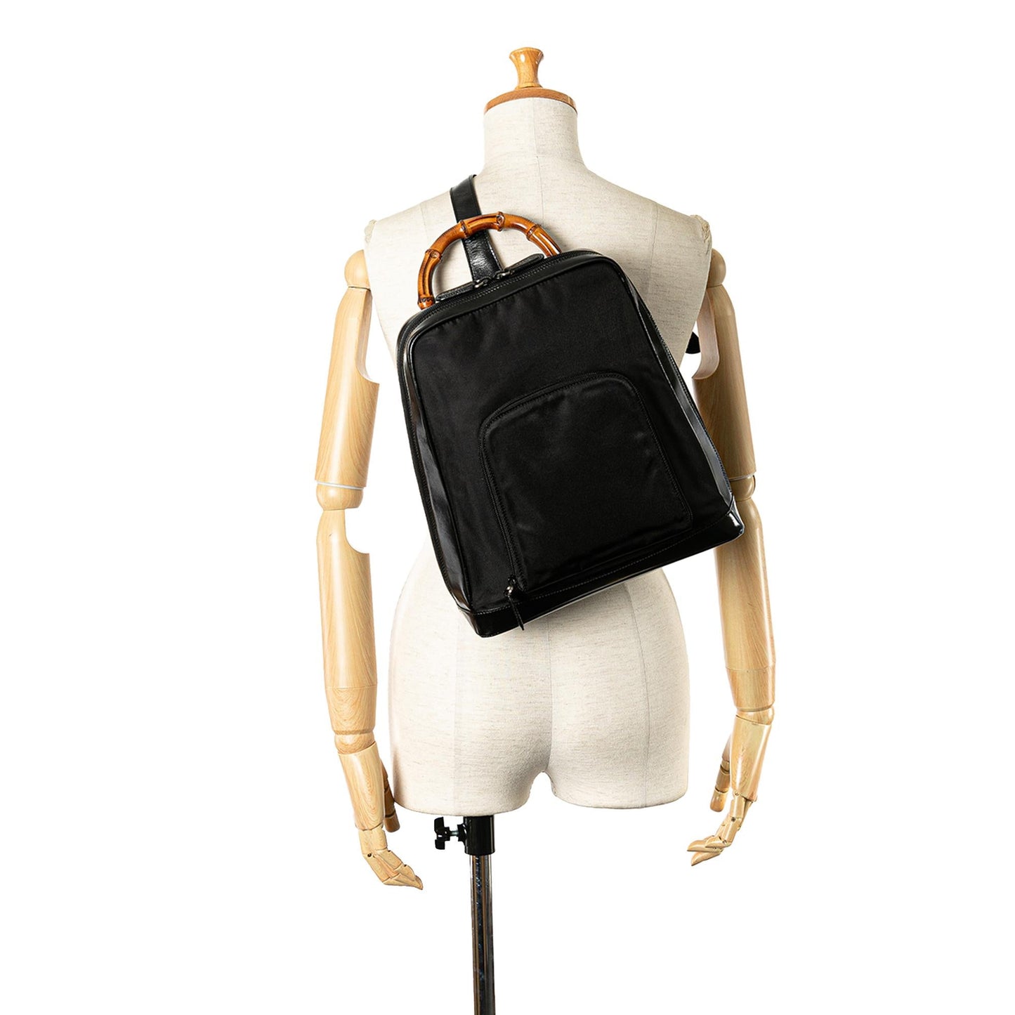Gucci Nylon Bamboo Sling Backpack (SHG-IELGv1)