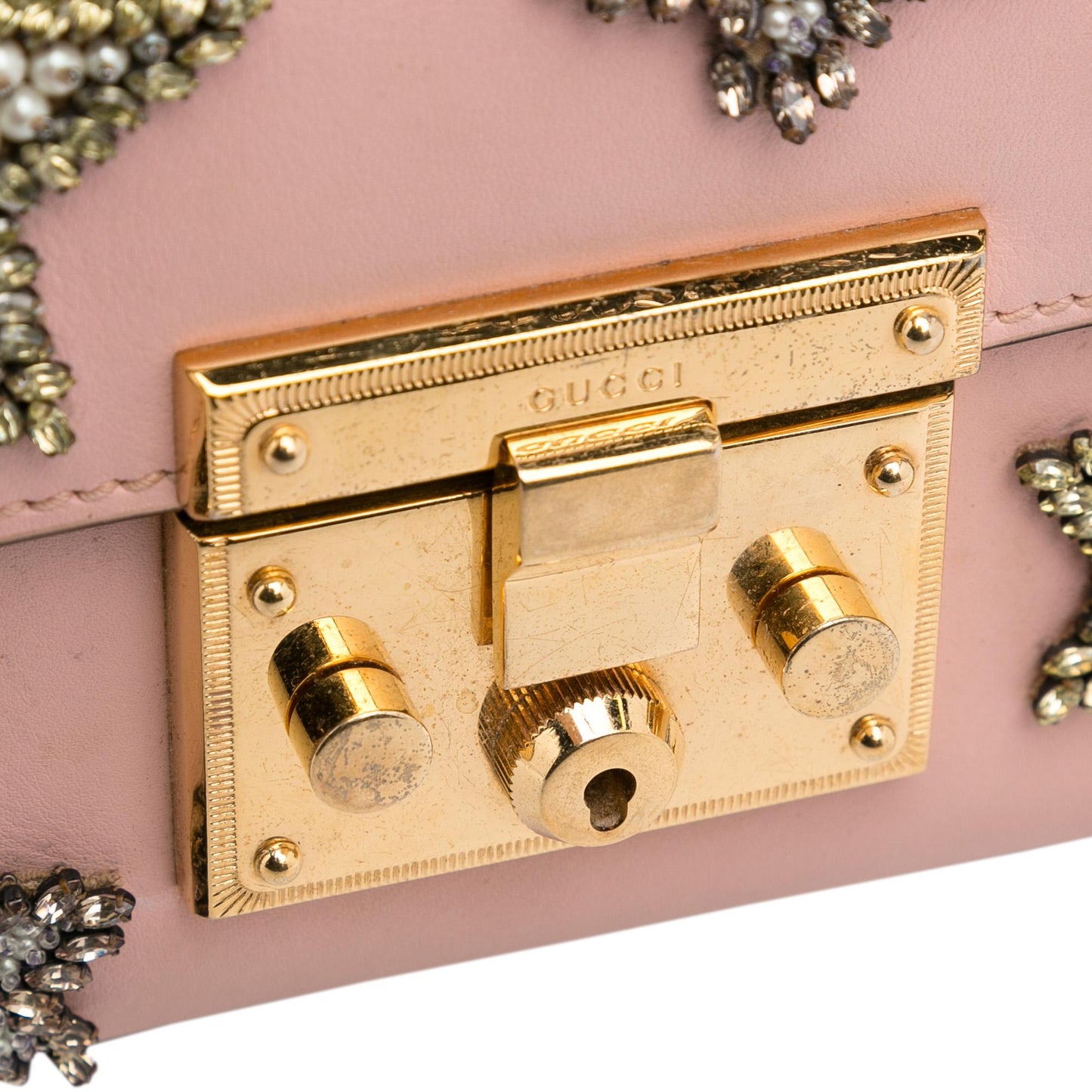 Gucci Padlock Crystal Embelished Crossbody Bag (SHG-IbIDVW)