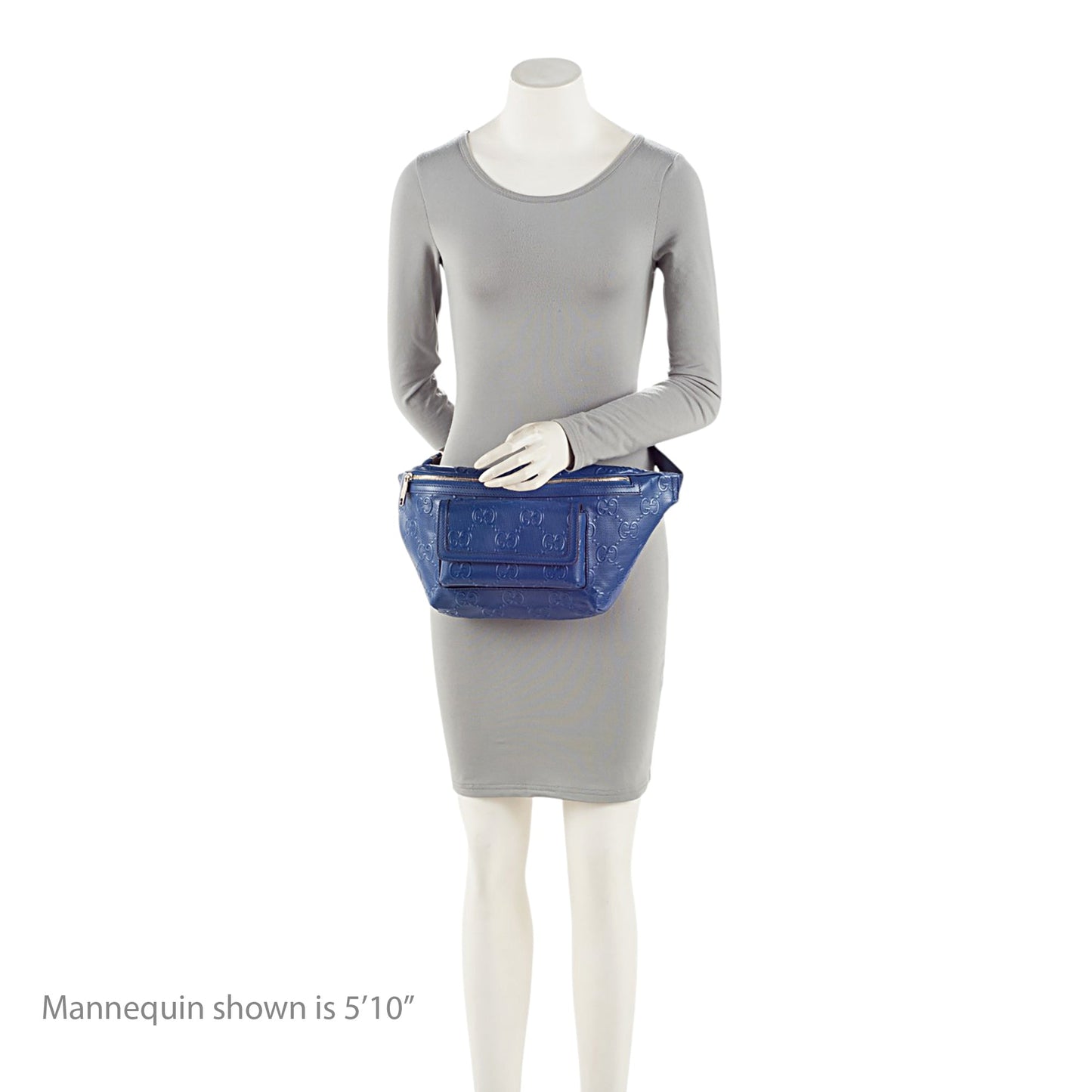 Gucci GG Perforated Embossed Leather Pocket Belt Bag