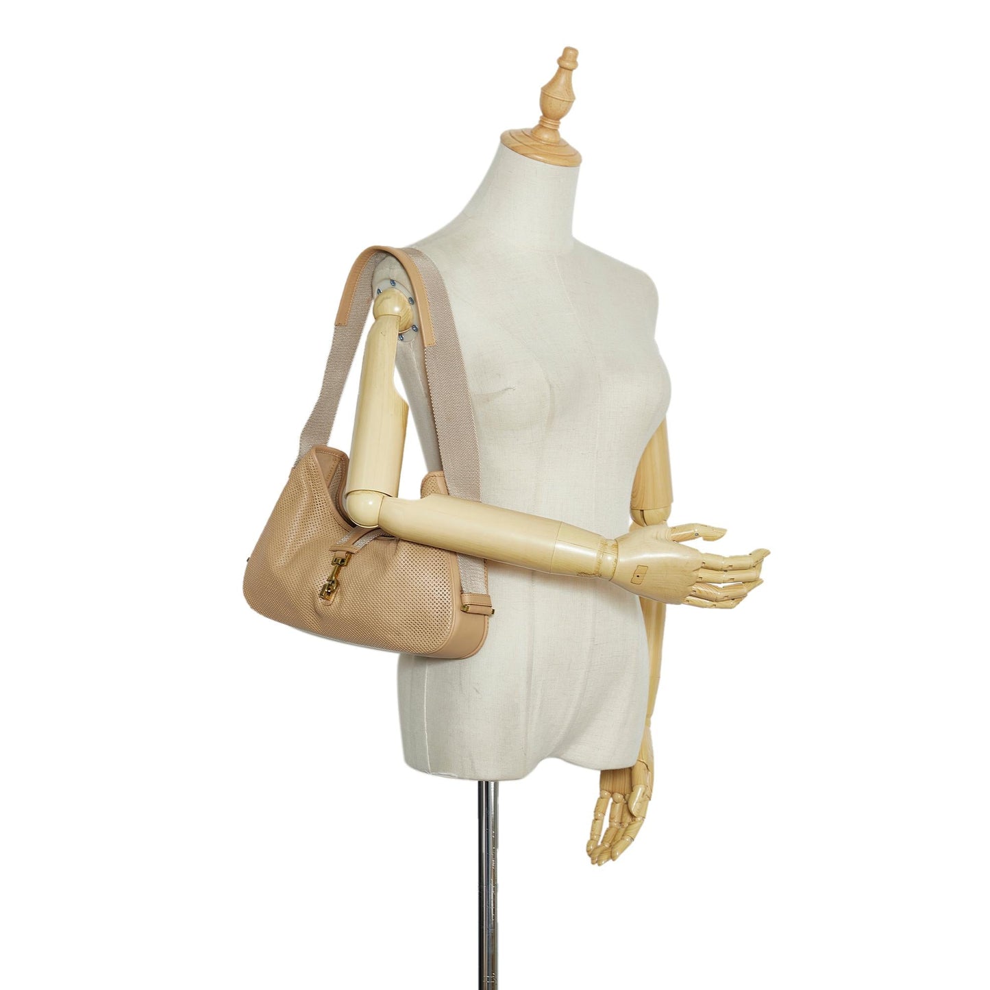 Gucci Perforated Jackie Shoulder Bag (SHG-FHA5EO)