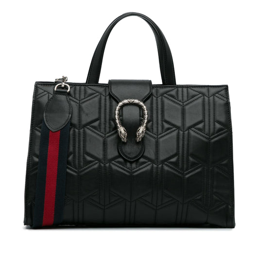 Gucci Quilted Dionysus Web Satchel (SHG-42ZNR1)